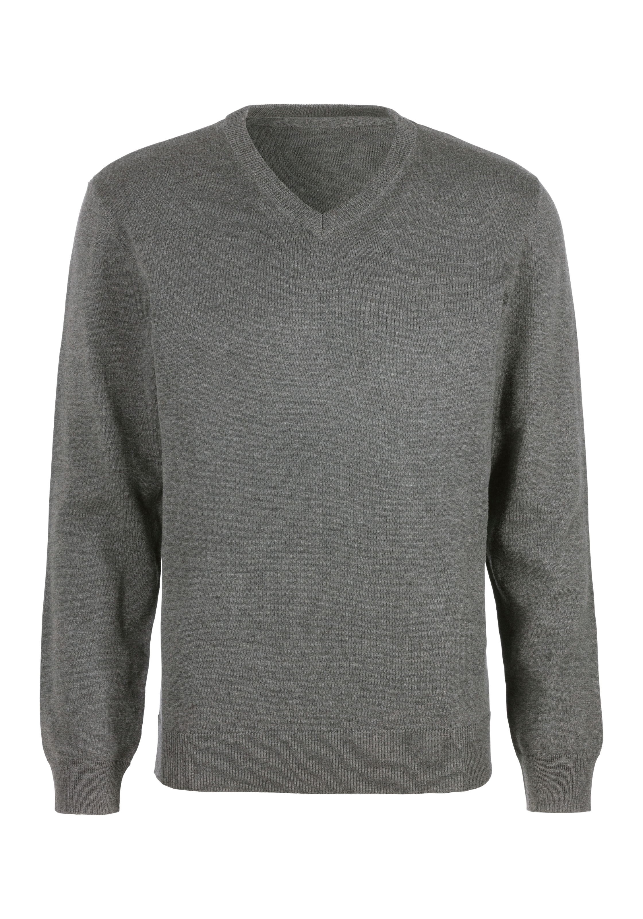 H.I.S Strickpullover, mit V-Ausschnitt, Pullover aus Feinstrick, Baumwollmischung