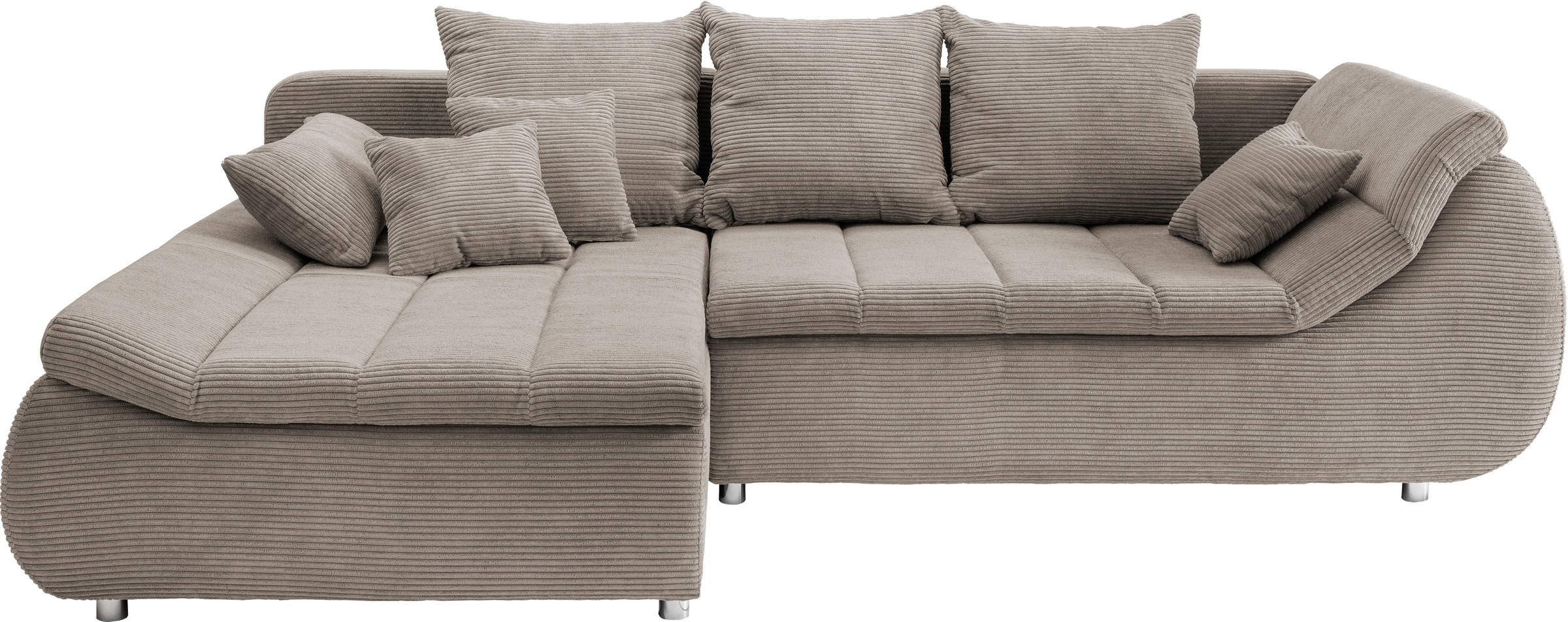 INOSIGN Ecksofa »Imola elegant und bequem, aktuelle Steppung im Sitz, L-For günstig online kaufen