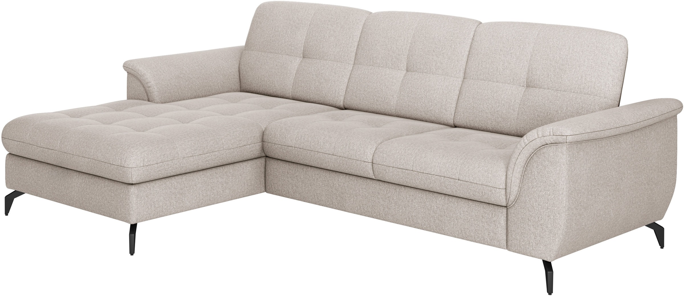 sit&more Ecksofa »Zora L-Form«, wahlweise mit Bettfunktion und Bettkasten