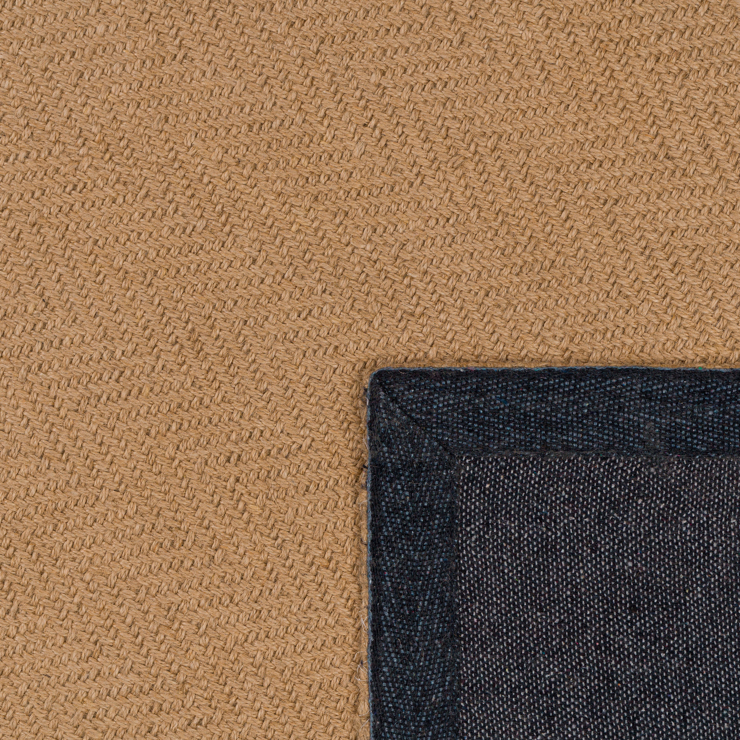 Paco Home Teppich »Aalborg 533«, rechteckig, 4 mm Höhe, Flachgewebe,Fischgrätmuster, handgewebt, reine Naturfaser, Boho