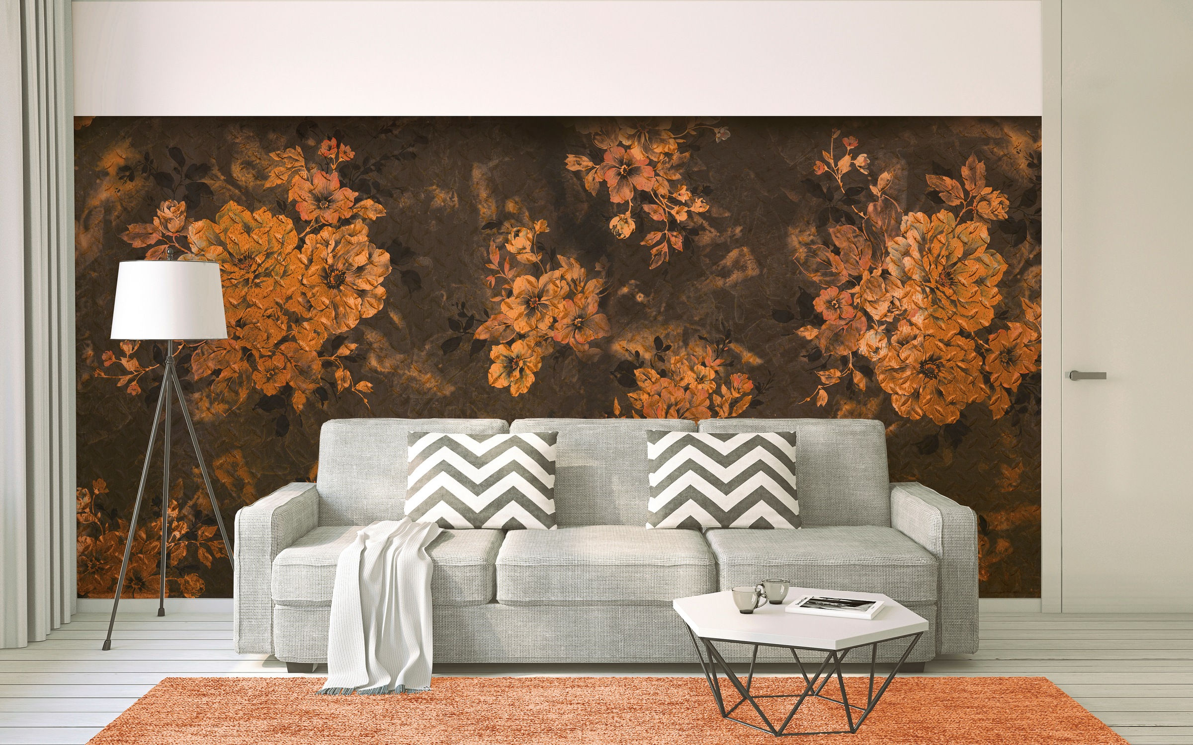 Architects Paper Fototapete »Atelier 47 Riffled Iron Flowers« floral glatt günstig online kaufen