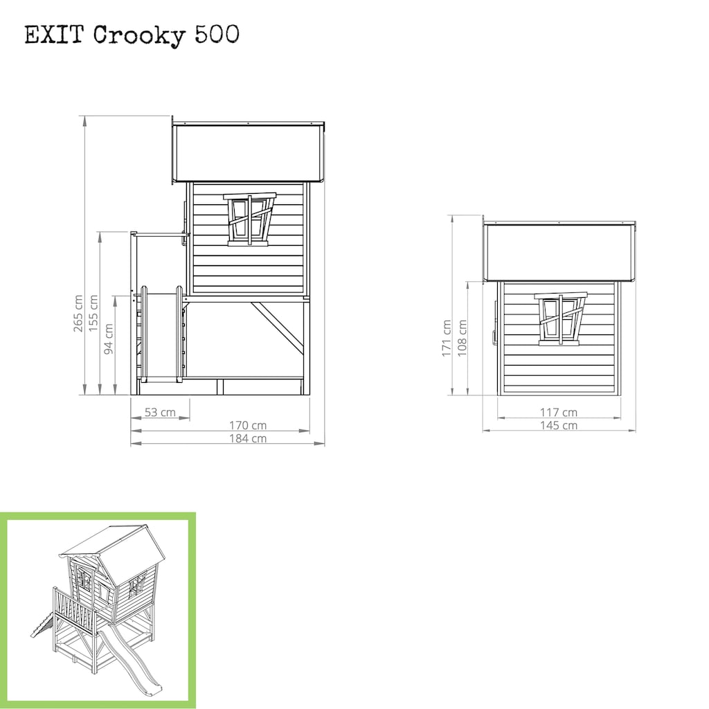 EXIT Spielturm »Crooky 500«