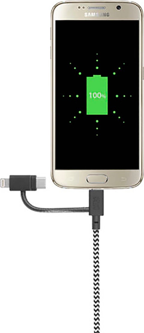 NATIVE UNION Smartphone-Kabel »Gürtelkabel Universal«, USB Typ A-Micro-USB-Lightning-USB-C, 200 cm