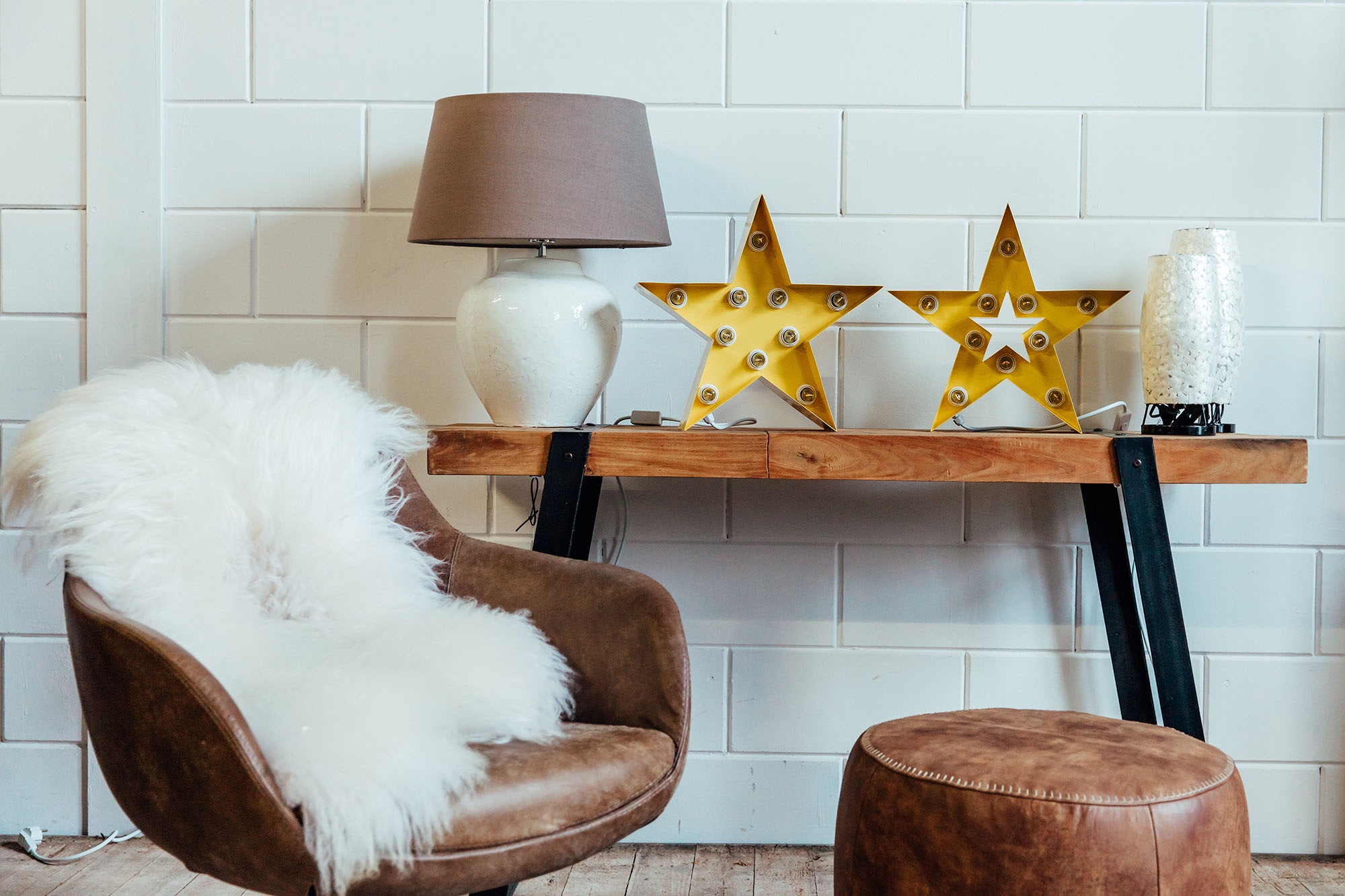 MARQUEE LIGHTS LED Dekolicht »Star« E14 1 Stk. Warmweiß Wandlampe, Tischlam günstig online kaufen