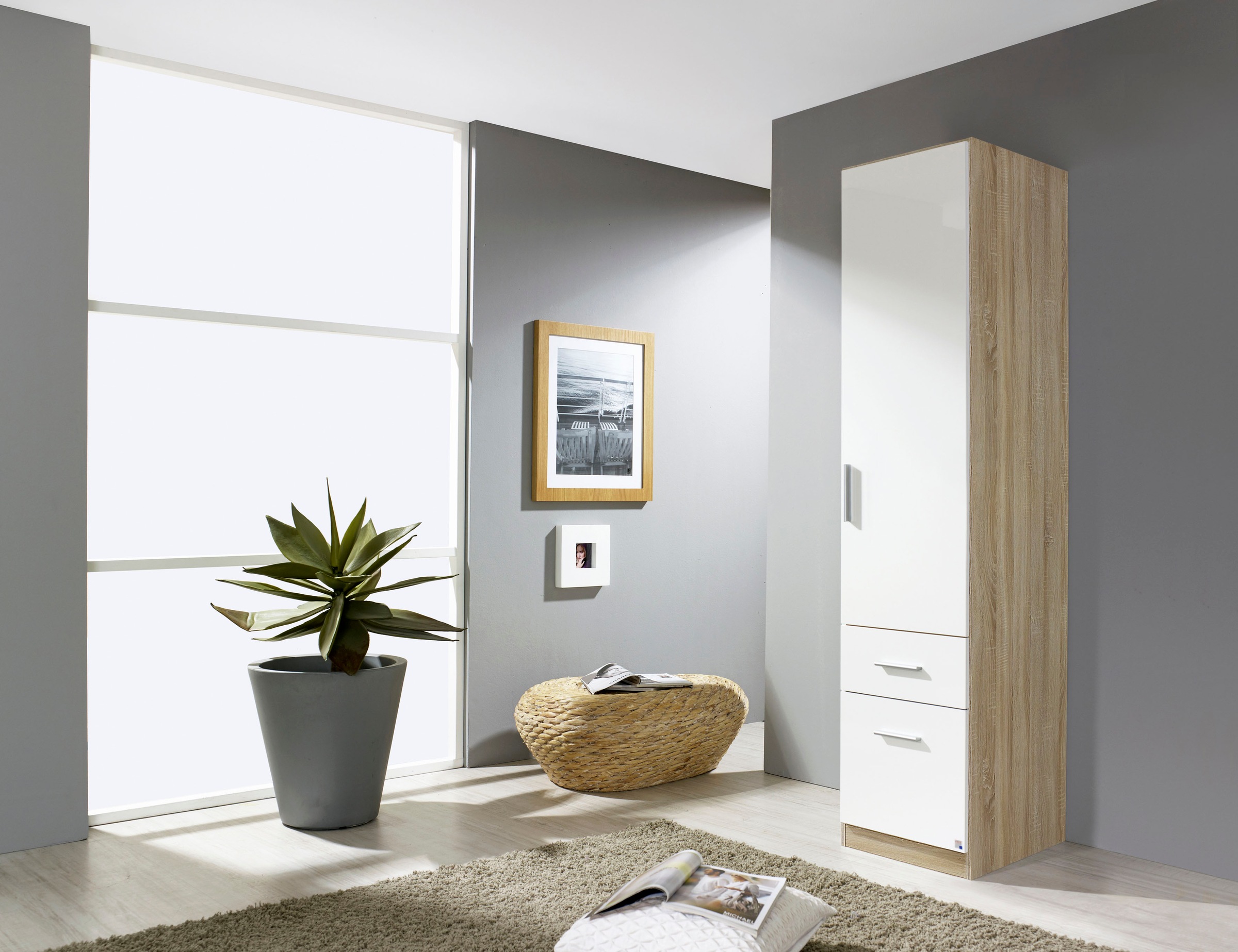 rauch Drehtürenschrank »Kleiderschrank Schrank Garderobe Schlafzimmerschrank CELLE«, in 4 Breiten und 2 Höhen, optional mit Schubkästen MADE IN GERMANY
