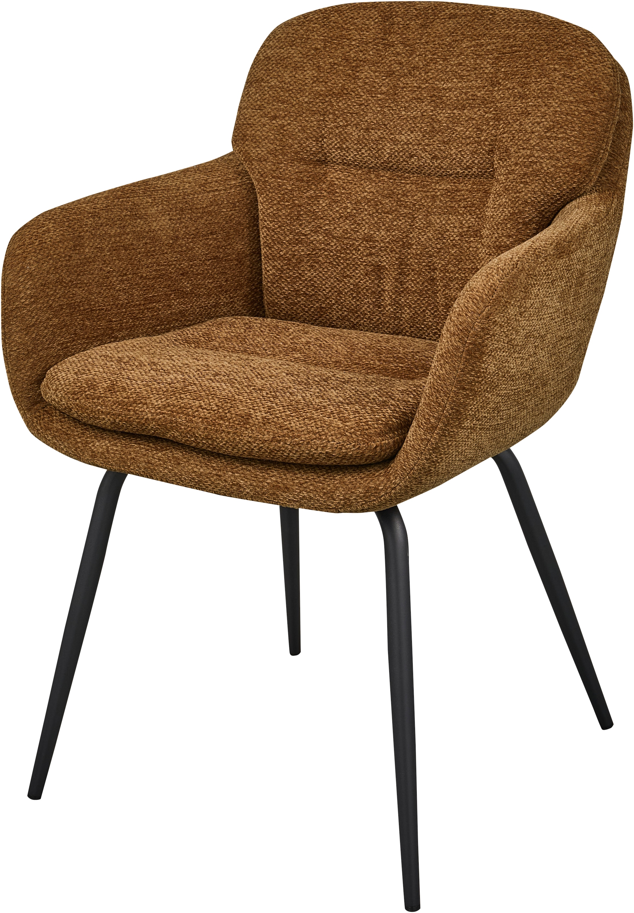 WOOOD Esszimmerstuhl »Runa Chenille-Bezug mit Metallgestell, H 82 x B 57 x T 59 cm« (Set) 2 Stk.(Set, 2 St)Tragkraft 120 kg, pfleigleicht Geringe Verschleißfestigkeit