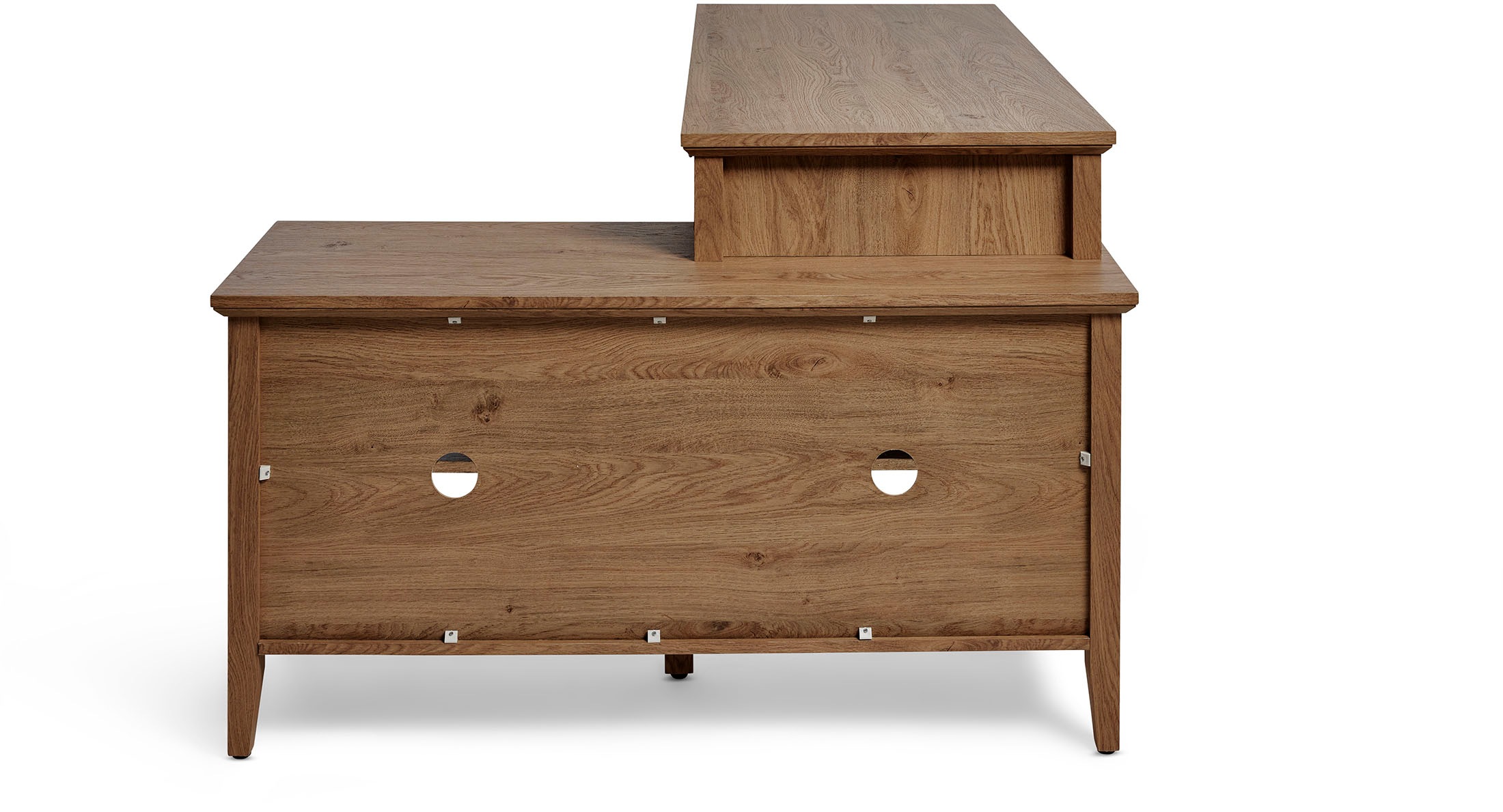 Jahnke Eckschreibtisch »CLASSIC C 145 E«, wechselseitig montierbar, mit Schiebetür, Schenkelmaß 144,9 x 120 cm