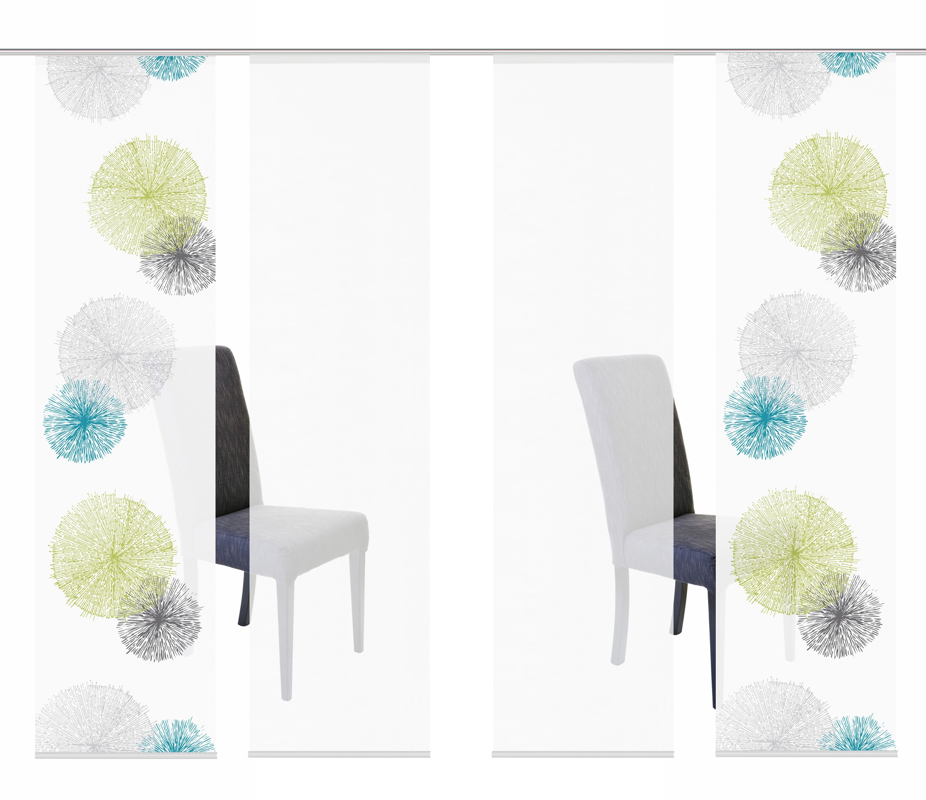 HOME WOHNIDEEN Schiebegardine »SCOPPIO«, (4 St.), HxB: 245x60, inkl. Befest günstig online kaufen