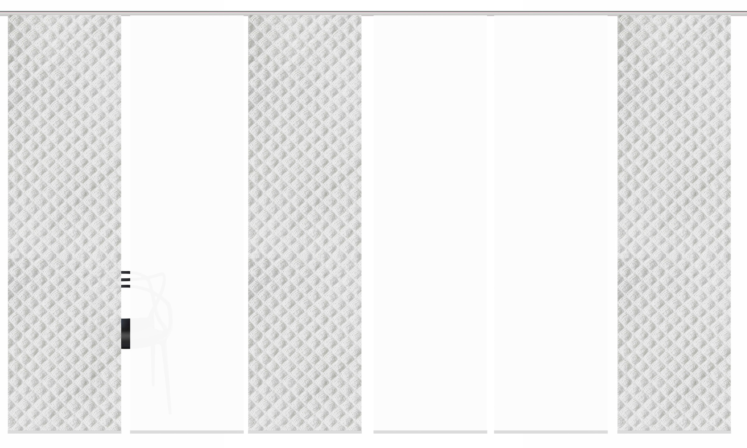 HOME WOHNIDEEN Schiebegardine »MARPENT 6er SET«, (6 St.), Schiebevorhang Digidruck 6er Set MARPENT