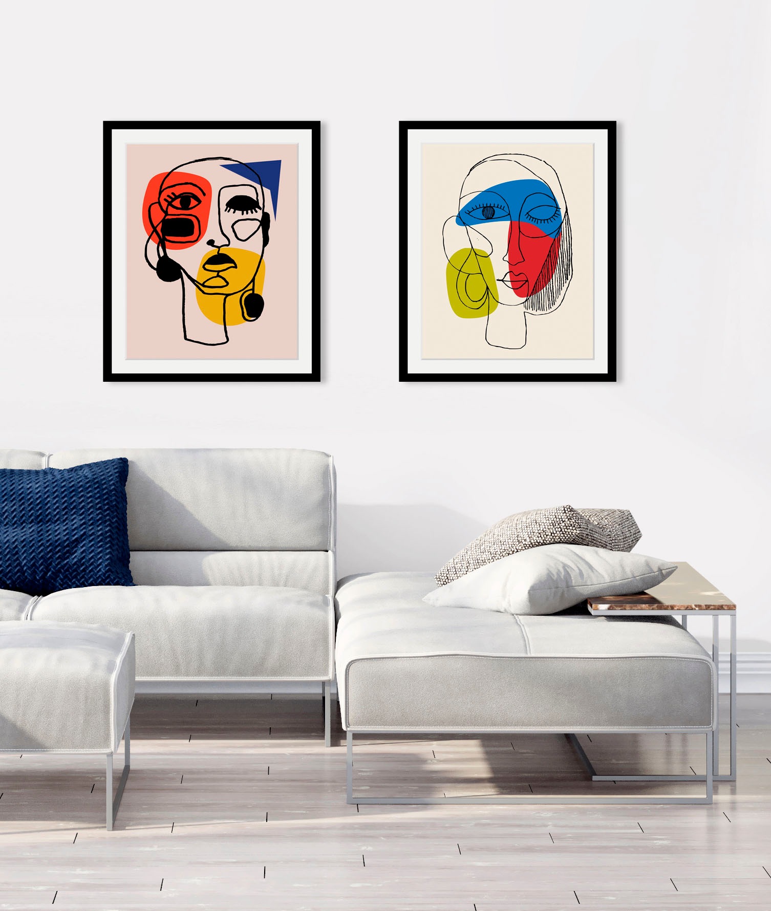 queence Bild »Claudia«, Abstrakt-Kunst-Figuren-Gesicht, (1 St.), HD Premium günstig online kaufen