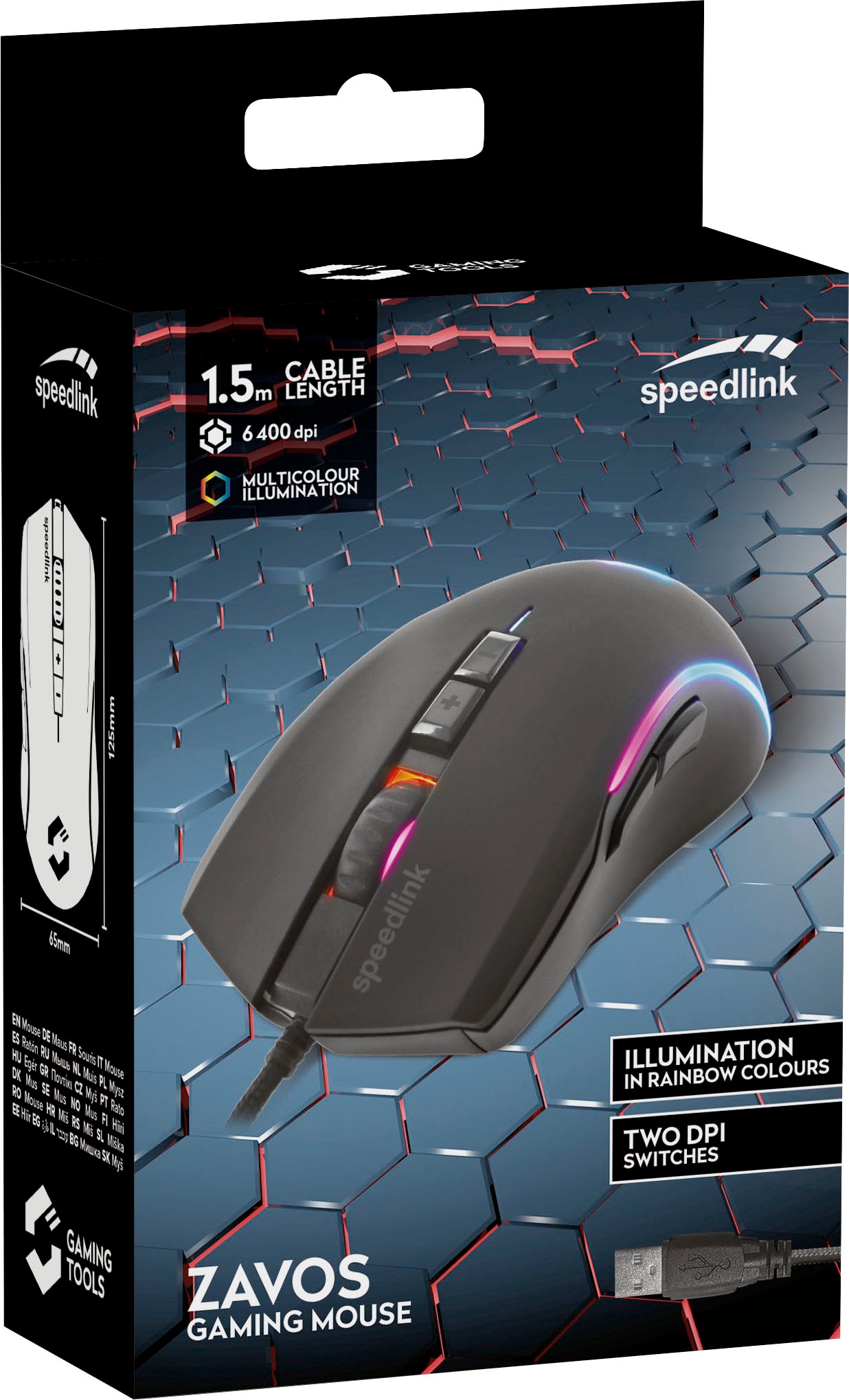 Speedlink Gaming-Maus »ZAVOS«, mit 5 Tasten + 2 dpi-Schaltern auf Rechnung  bestellen