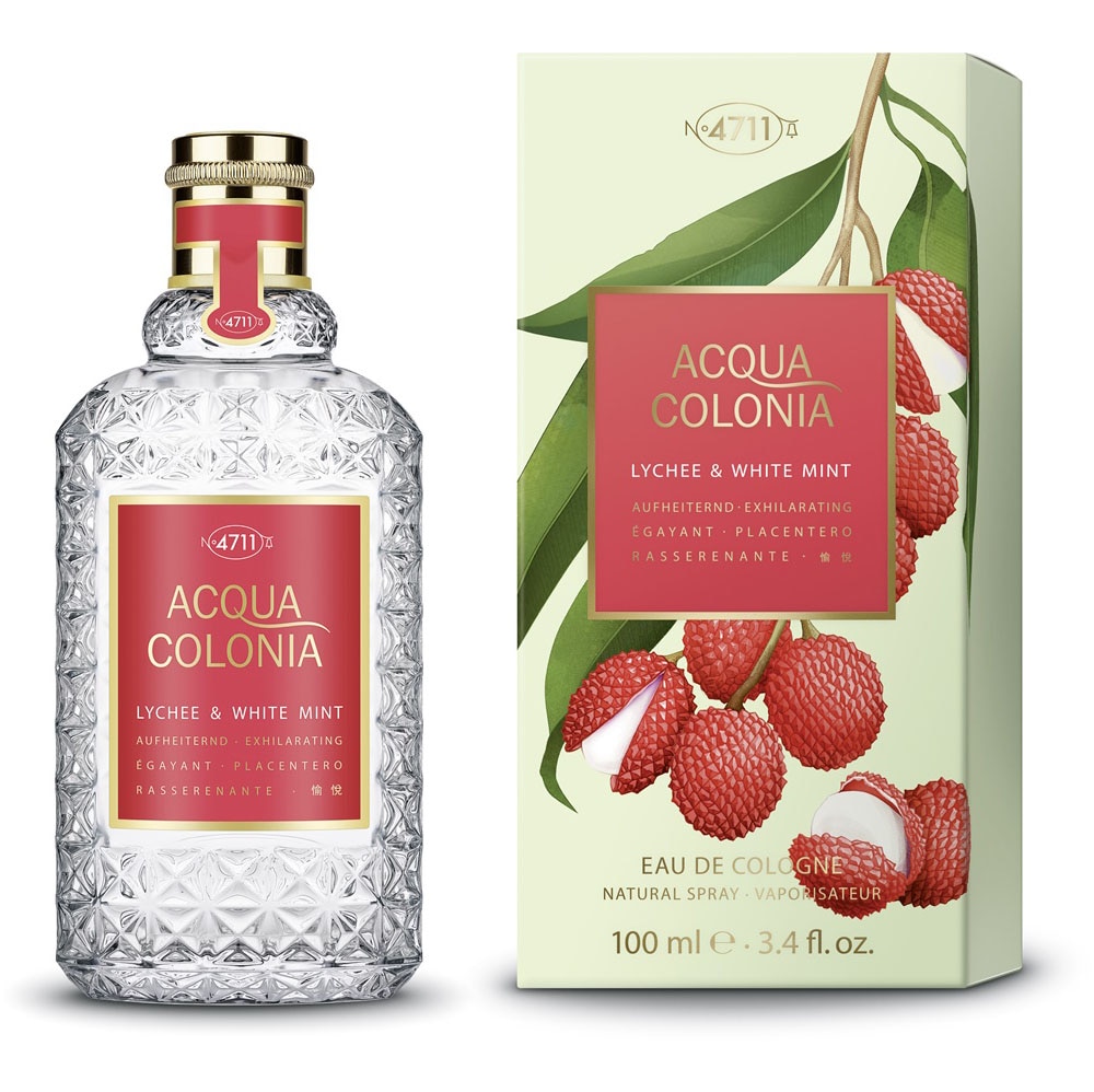 4711 Eau de Cologne »4711 Acqua Colonia LYCHEE & WHITE MINT EAU DE COLOGNE NATURAL SPRAY«, (Packung, 1 tlg.)