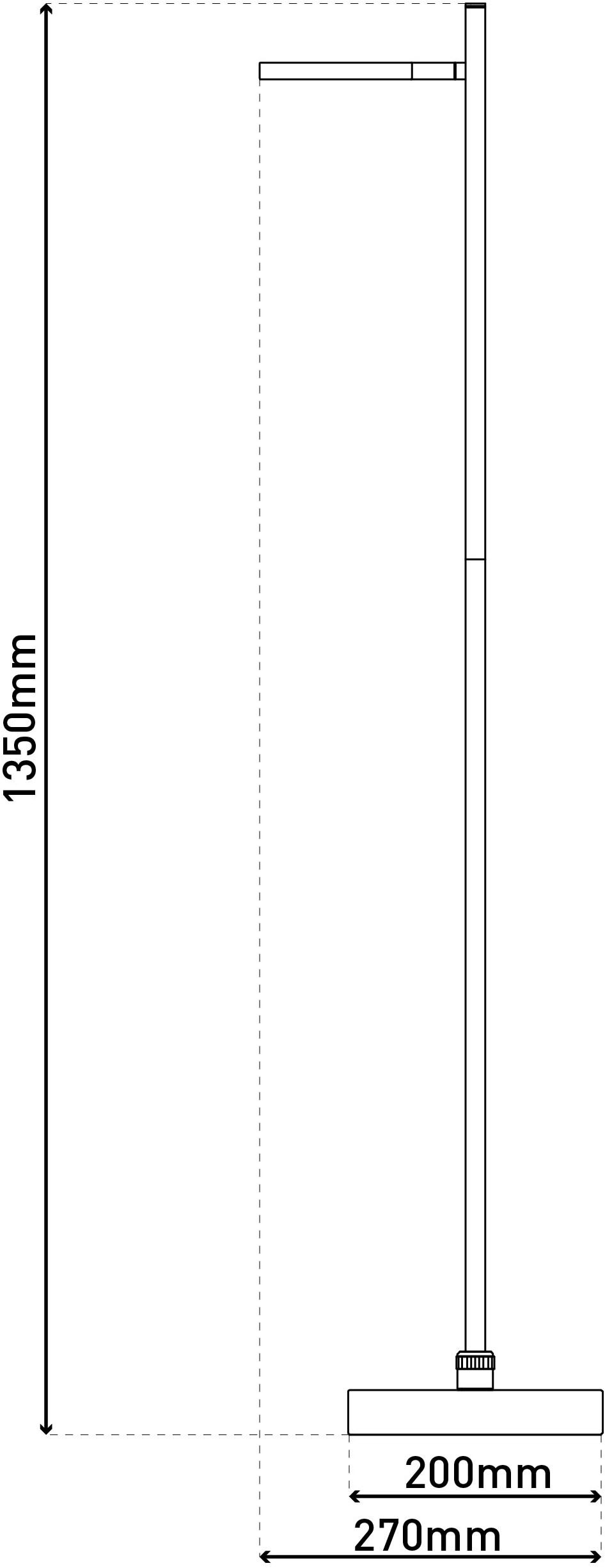 näve LED Stehlampe »Lupa«, 1 flammig, Leuchtmittel LED-Modul | LED wechselbar, Akkuleuchte, USB-C Kabel, schwarz, dimmbar(Touch), Schirm drehbar