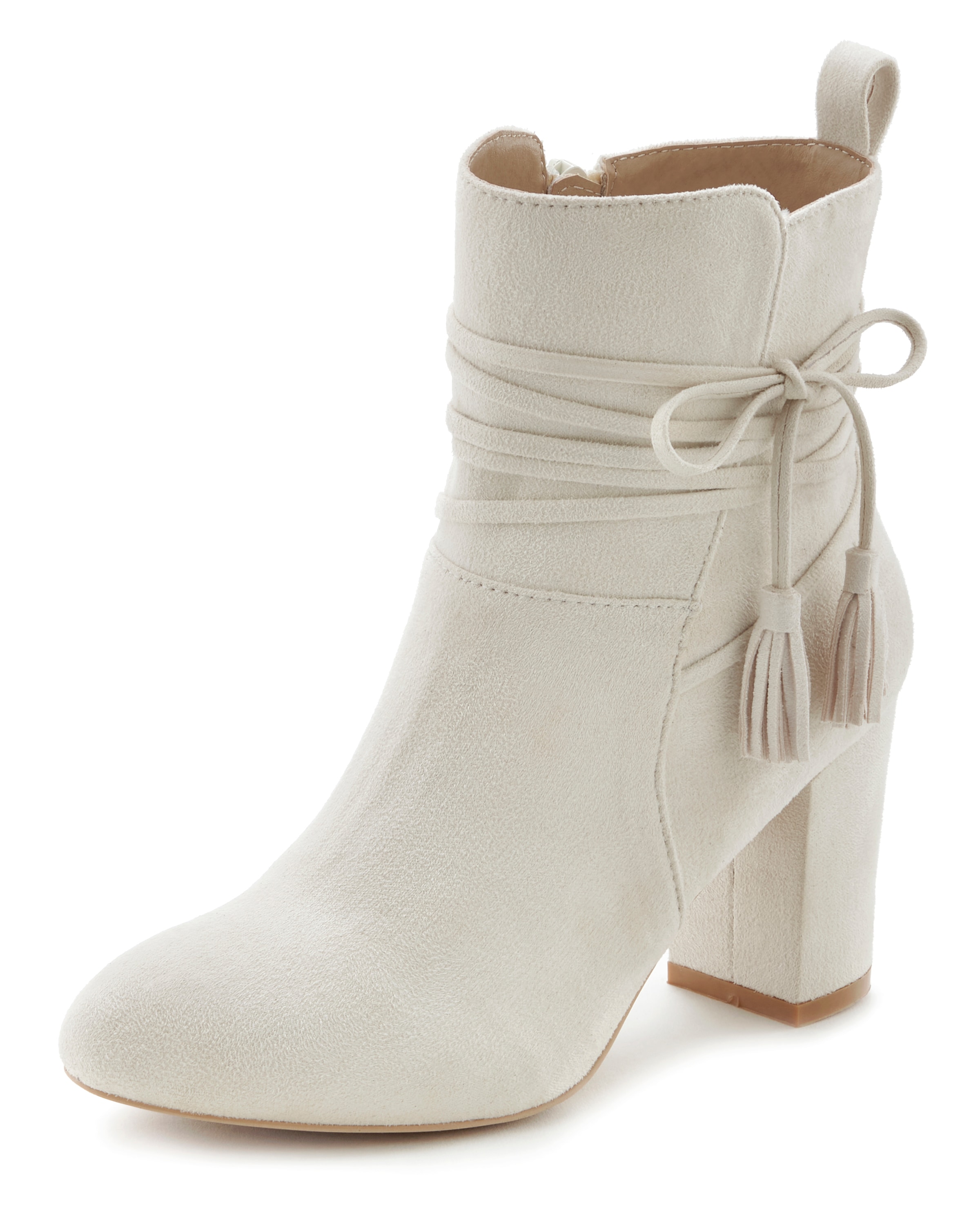 LASCANA Stiefelette, mit Blockabsatz, High-Heel-Stiefelette, Ankle Boots, Stiefel
