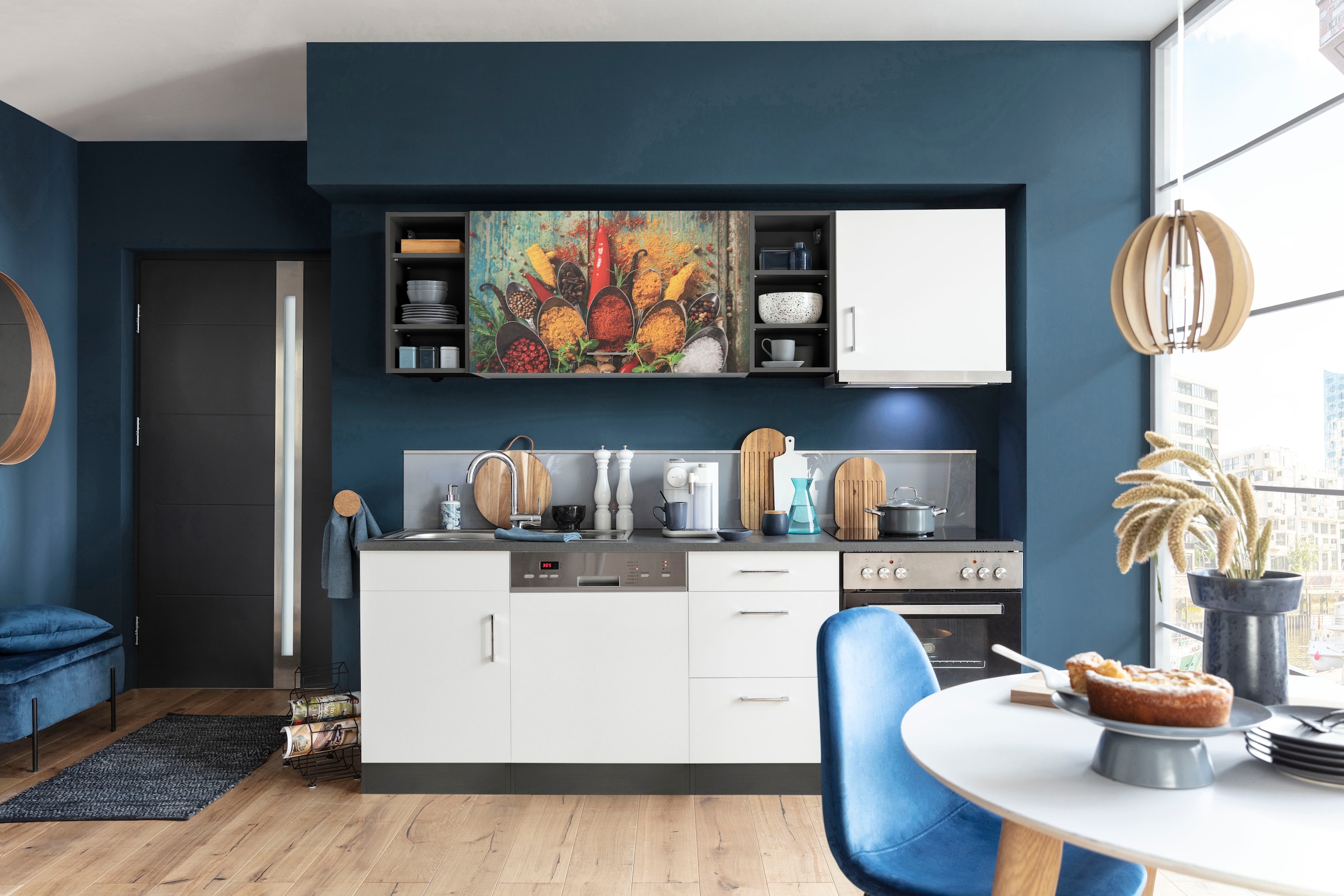 KOCHSTATION Küchenzeile »KS-Paris – Küchen mit einzigartigen Fotomotiven au günstig online kaufen