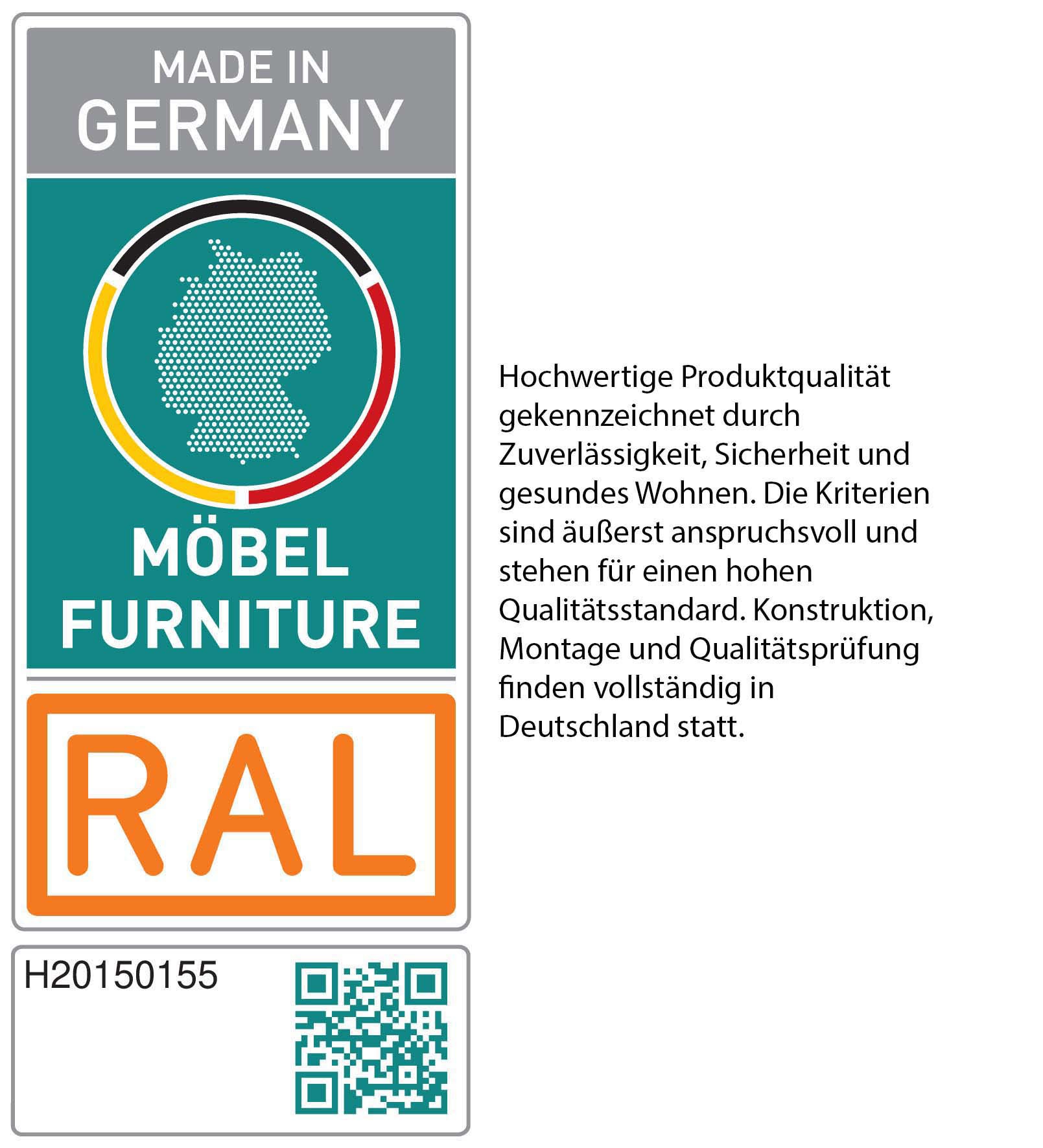 WIEMANN Holzbett »Cardiff, Bettgestell, Bettrahmen, teilmassiv Erle«, (Belastbarkeit 110/220 Kg, 4-fache höhenverstellbar, MADE IN GERMANY), Kopf- und Fußteil aus Massivholz in Erle, verschiedene Größen