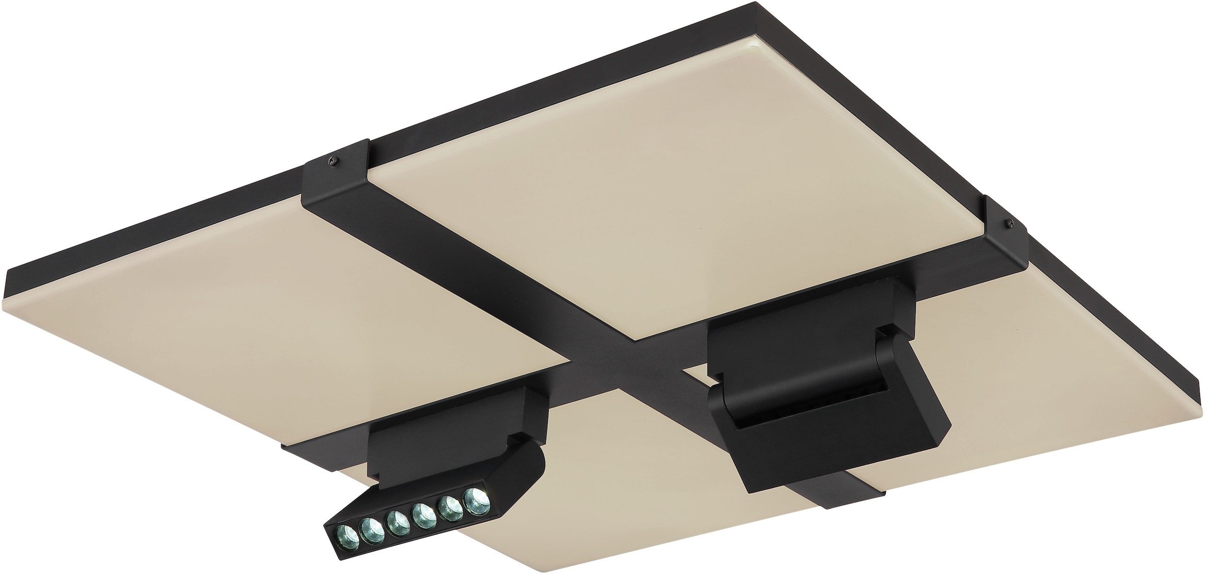 GLOBO LIGHTING LED Deckenleuchte »VILLSI« LED-Modul 1 Stk. Deckenlampe/rund/Wohnzimmer/Schlafzimmer/elegant