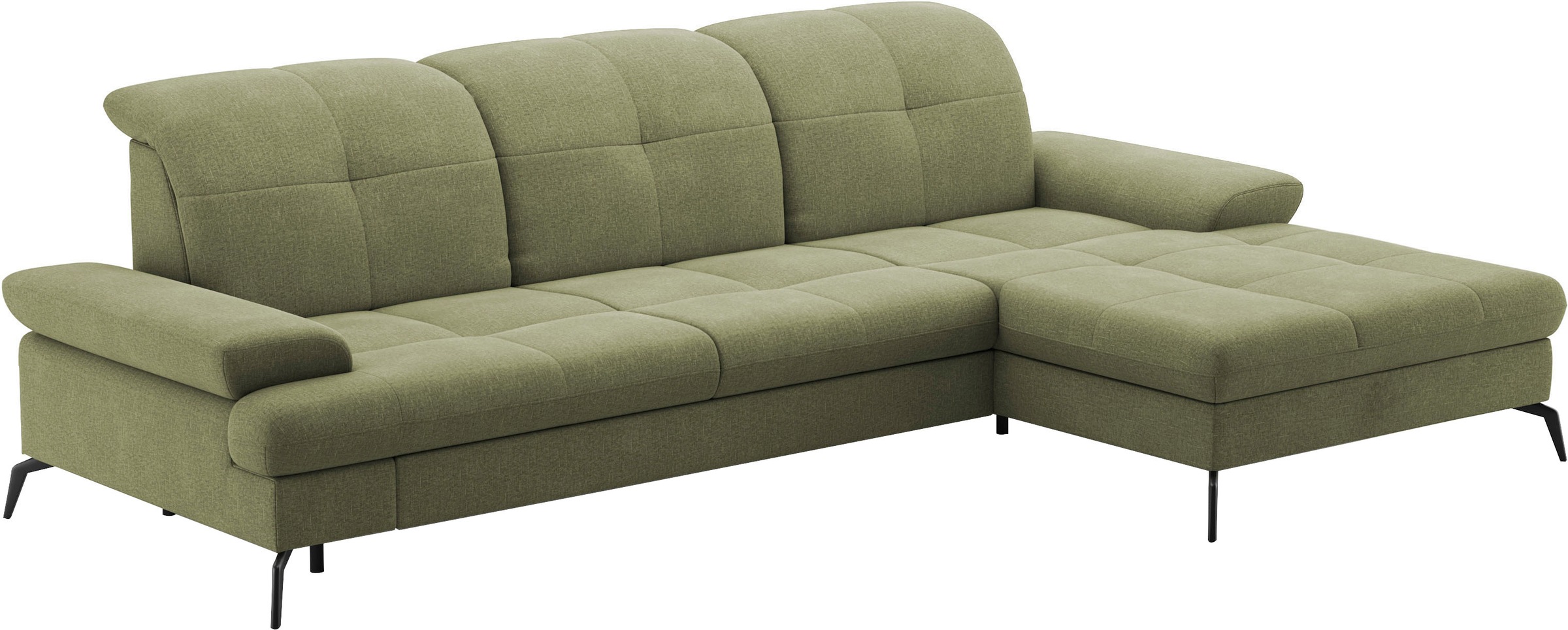 sit&more Ecksofa »Amica, L-Form, inkl. Sitztiefenverstellung & Armteilverstellung«, wahlweise mit Bettfunktion, Bettkasten und Kopfteilverstellung