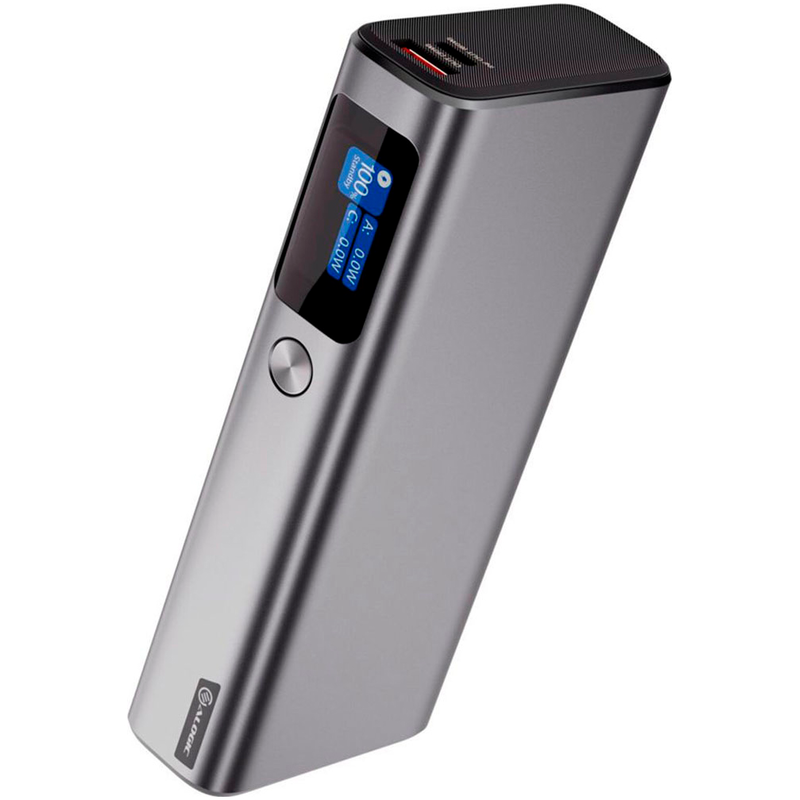 ALOGIC Powerbank »Ruck« Ark Powerbank 27.000 mAh with 140W USB-C Charging 20.000 mAh schwarz, silber 2x USB-C mit max. 100 Watt, geeignet zum Laden...