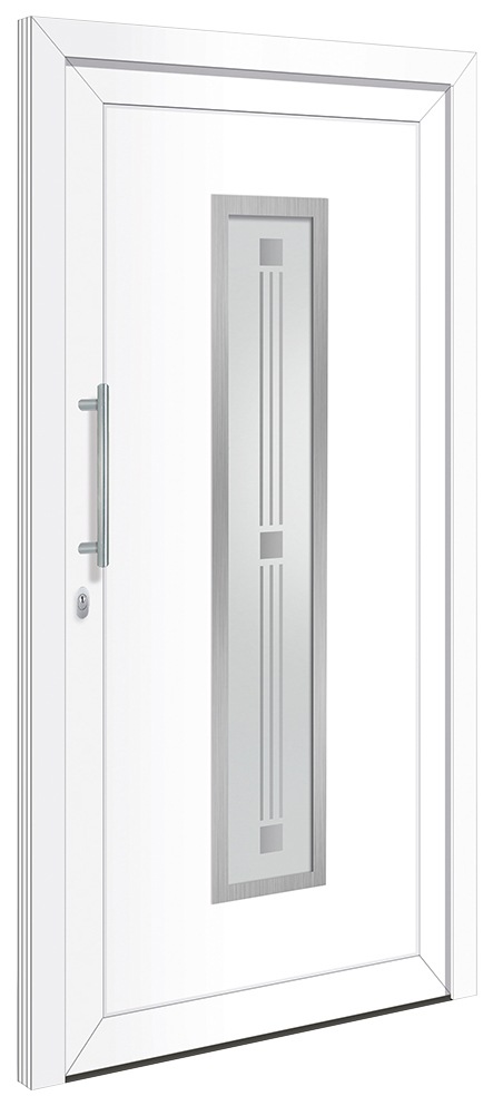 RORO Türen & Fenster Haustür »Otto 7«, BxH: 110x210 cm, weiß, ohne Griff,  inklusive Türrahmen online bestellen