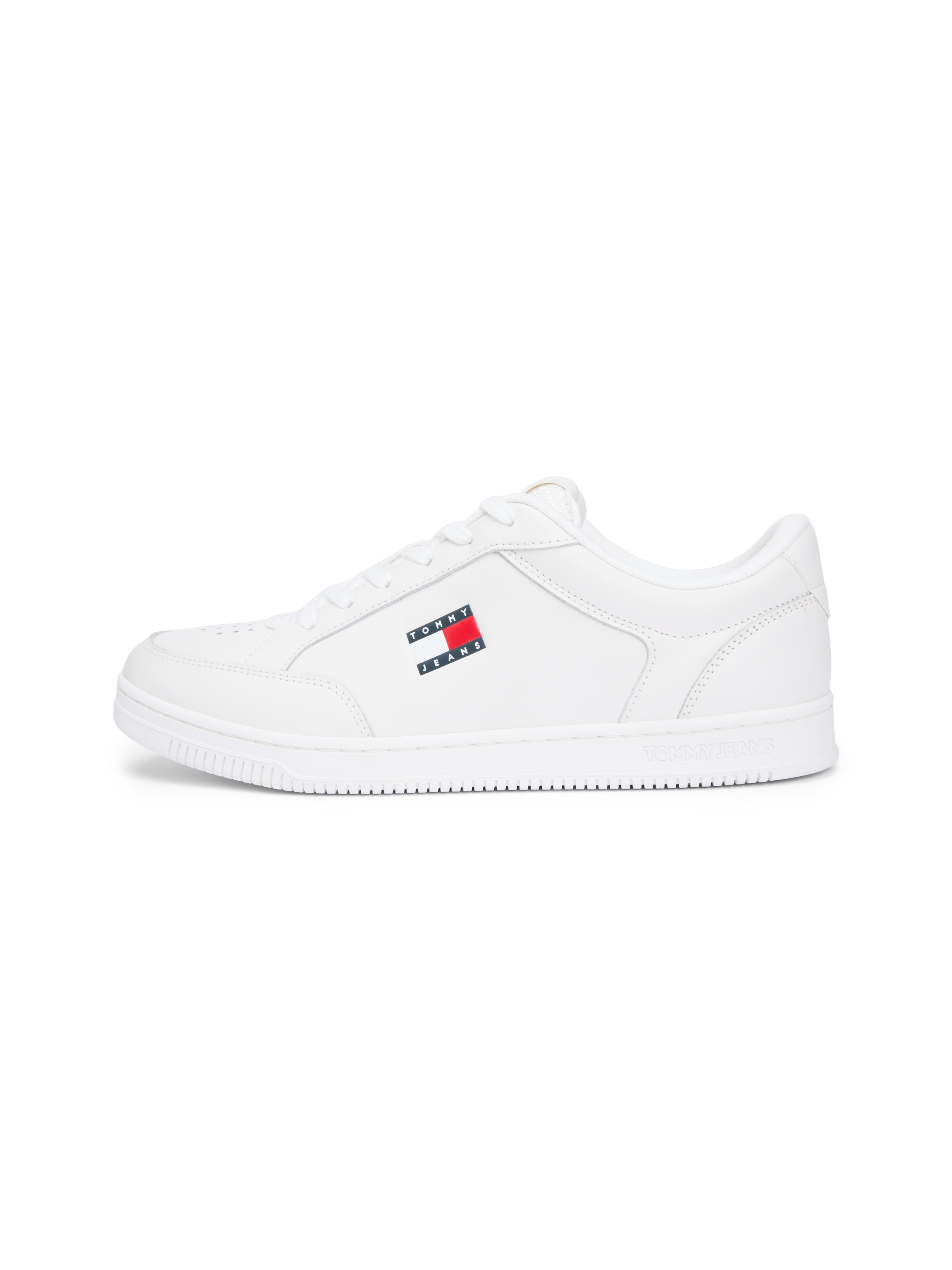 Tommy Jeans Sneaker »TJM CUPSOLE LONG LACE LEATHER«  , Freizeitschuh, Halbschuh, Schnürschuh mit Ziernähten