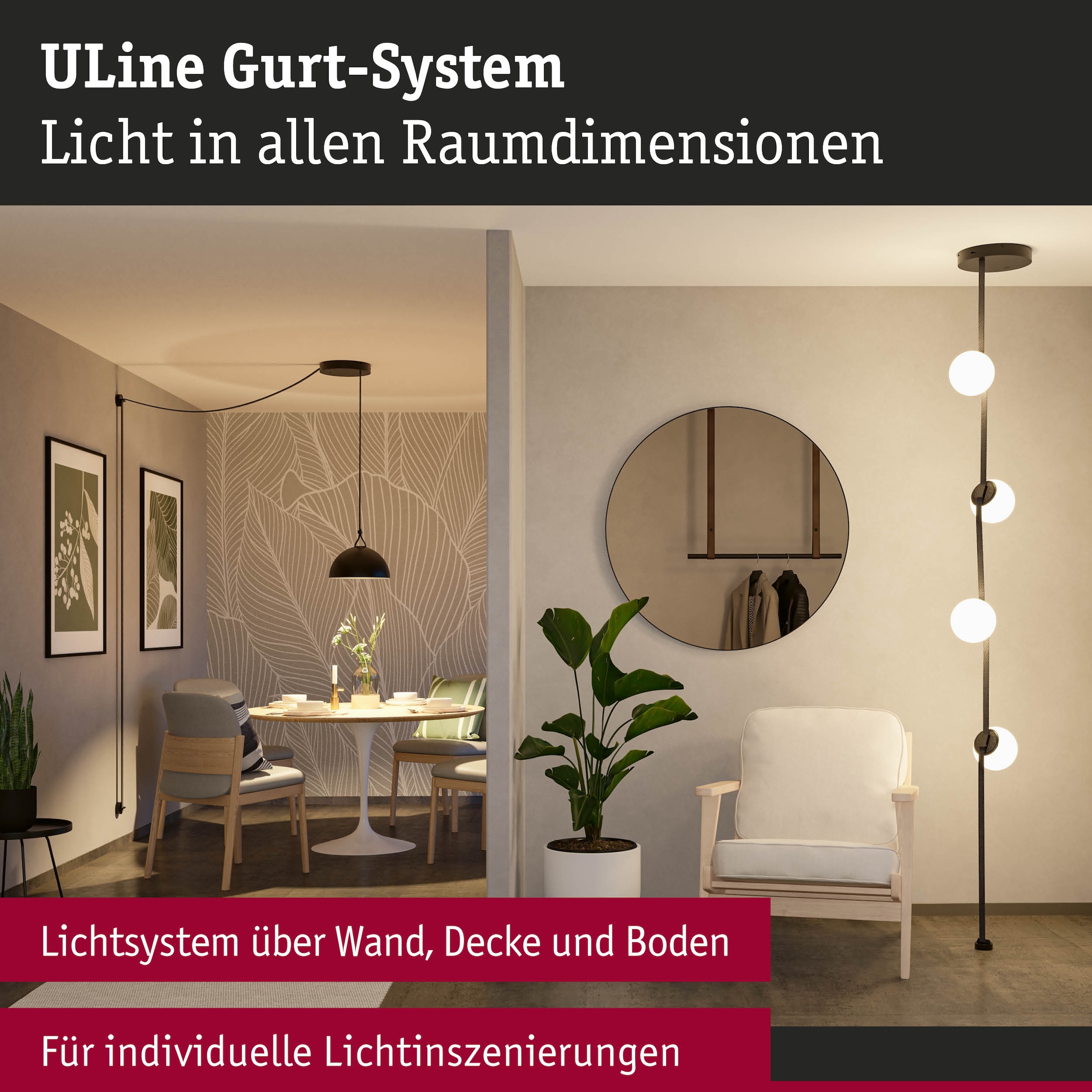 Paulmann Hängeleuchte »ULine Gurt Belt  10m« 1 Stk.