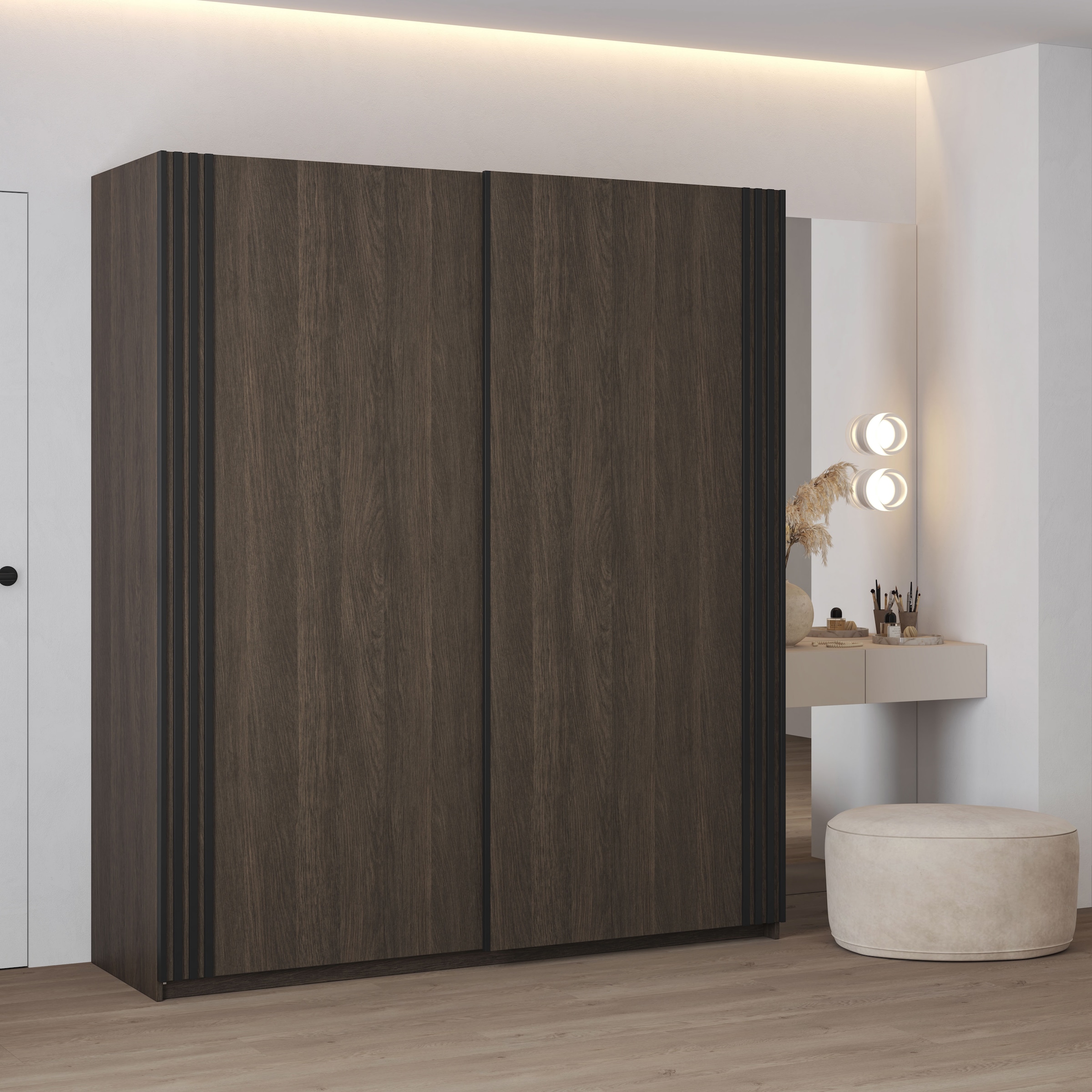 Home affaire Schwebetürenschrank »Niva, Garderobenschrank incl.kompletter I günstig online kaufen