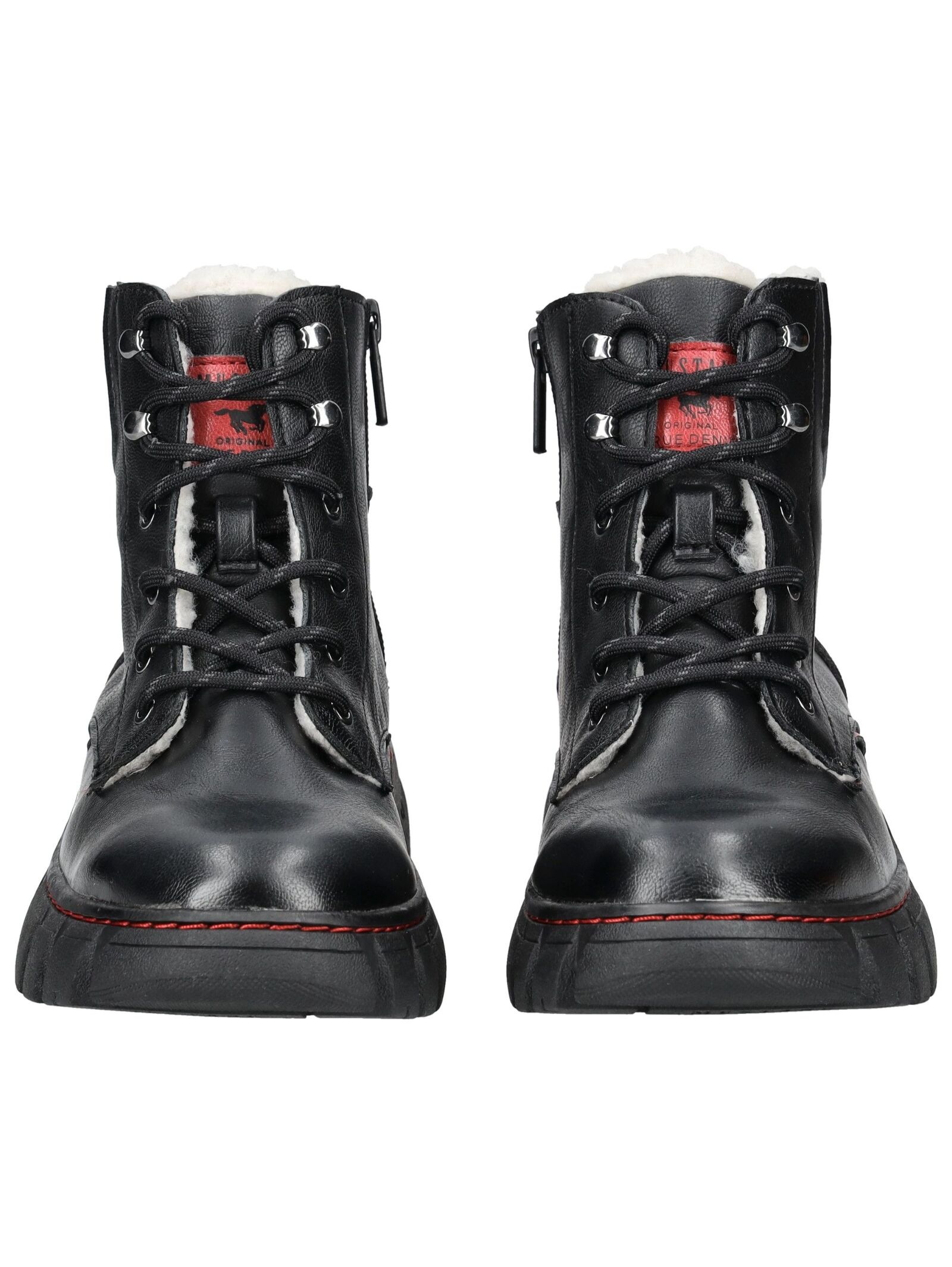 Mustang Shoes Schnürstiefelette »Mustang Shoes Stiefelette Lederimitat«