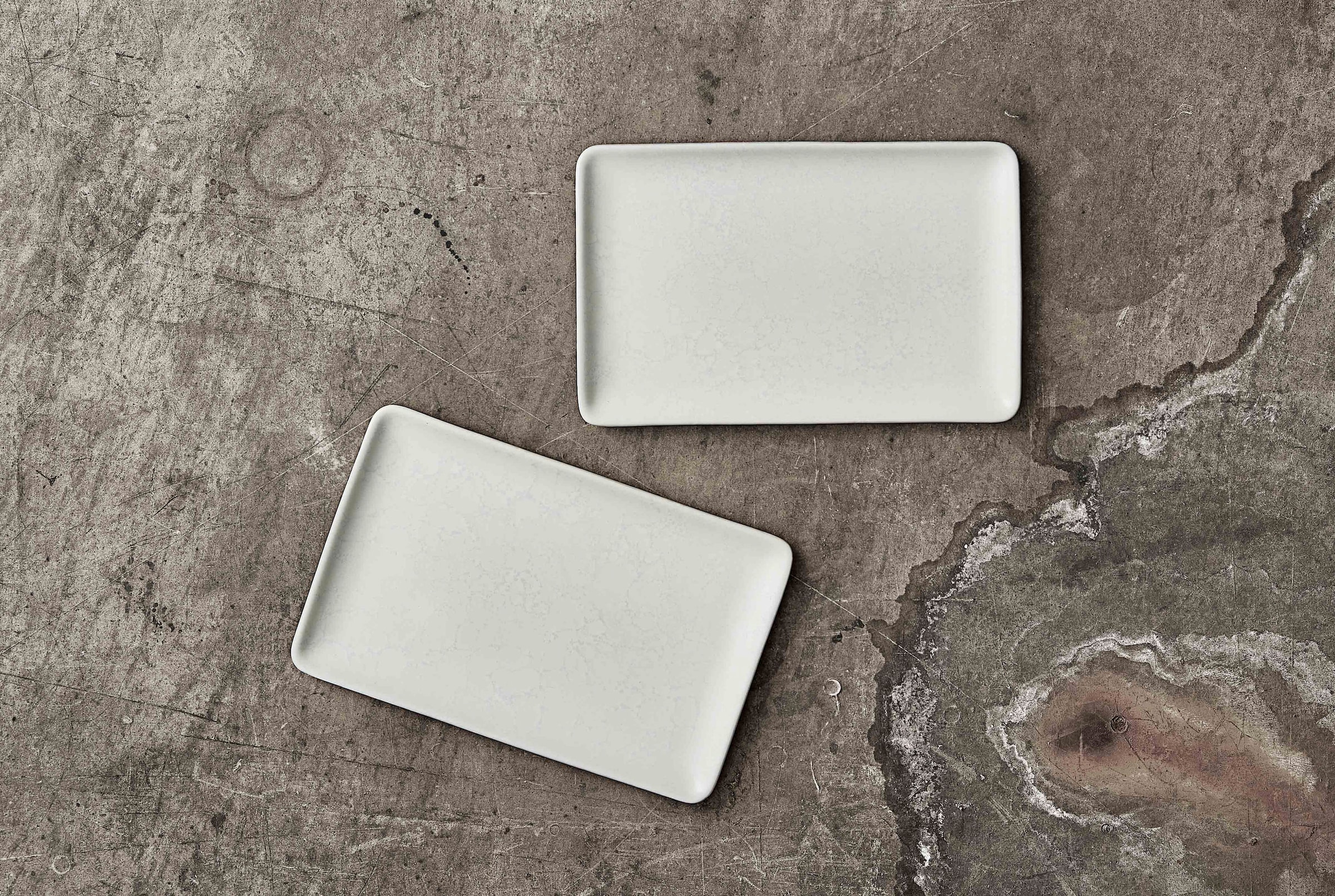 aida RAW Teller »RAW Arctic White«, (Set, 6 St.), Steinzeug