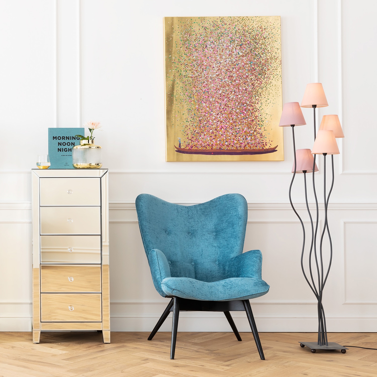 Kare Design Leinwandbild »Bild Touched Flower Boat« günstig online kaufen