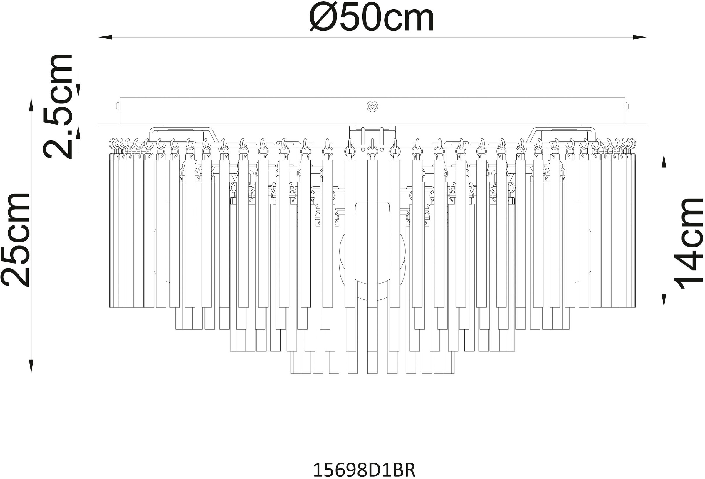 GLOBO LIGHTING Deckenleuchte »GORLEY«, Leuchtmittel E27 | ohne Leuchtmittel, Deckenleuchte/Glasstäbe/Glas brombeerfarben/Wohnzimmer/Esszimmer