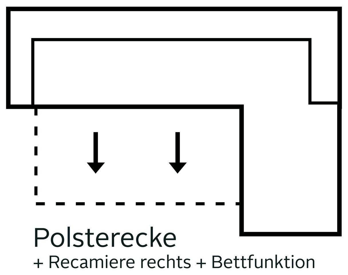 Home affaire Ecksofa »Solvei L-Form«, mit Recamierenabschluß und Sitztiefenverstellung