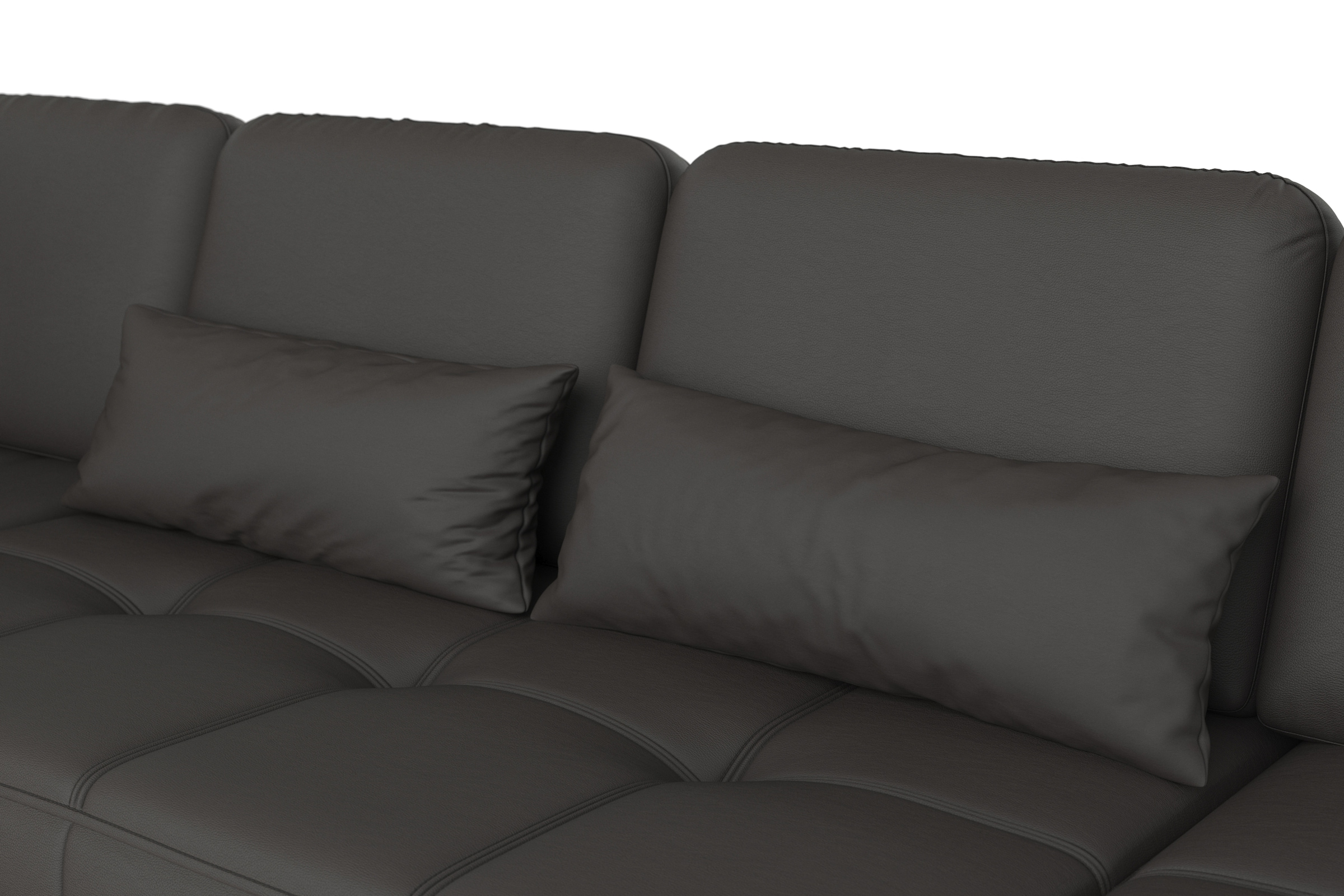 sit&more Wohnlandschaft »Bendigo U-Form«, inklusive Sitztiefenverstellung, Bodenfreiheit 12 cm, in 2 Fußfarben