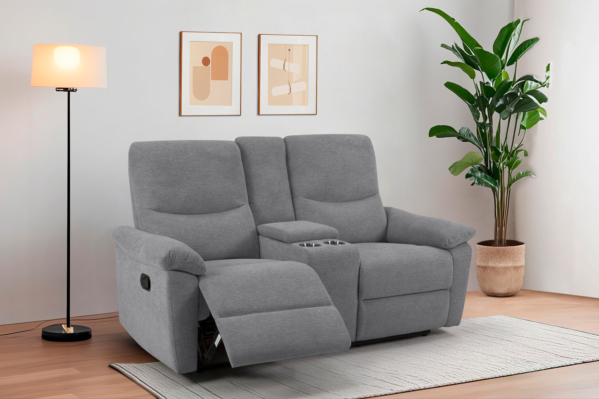 Home affaire 2-Sitzer »ODILON, 2er-Kinosofa, TV-Sessel, Mulitmedia-Sofa, St günstig online kaufen