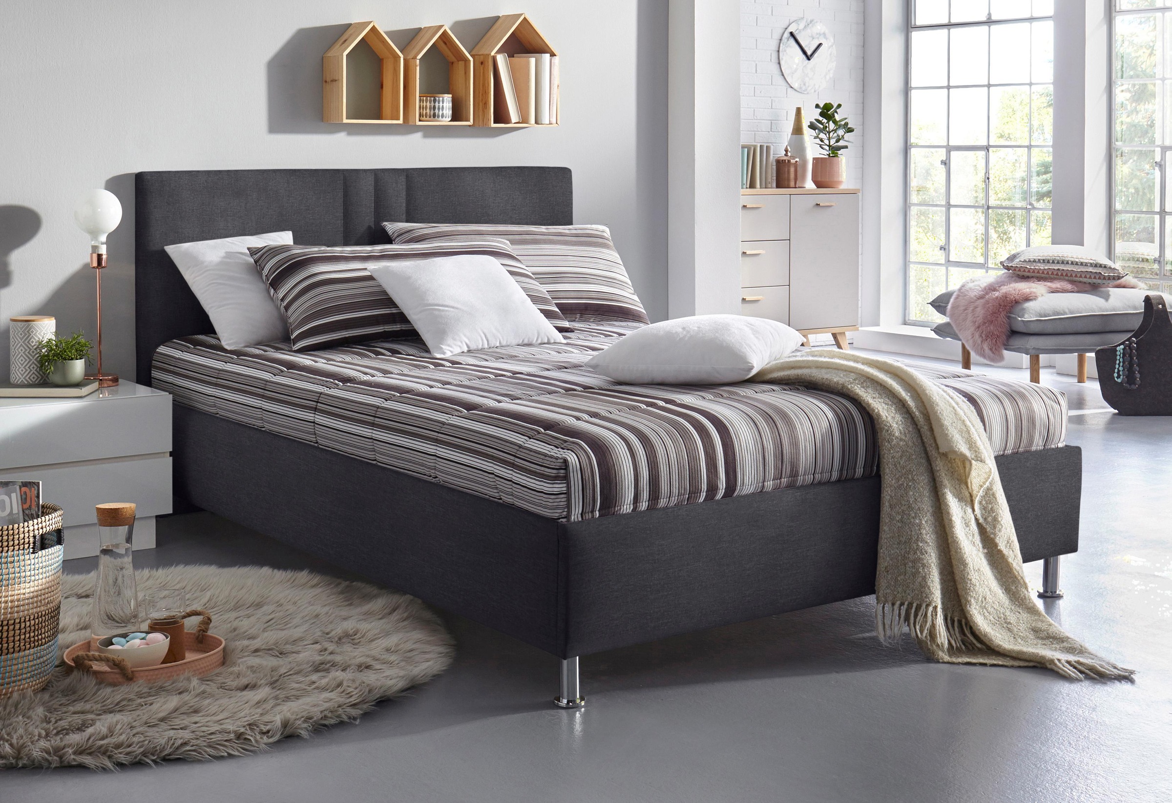 Westfalia Schlafkomfort Polsterbett "Elba" wahlweise mit LED-Beleuchtung günstig online kaufen
