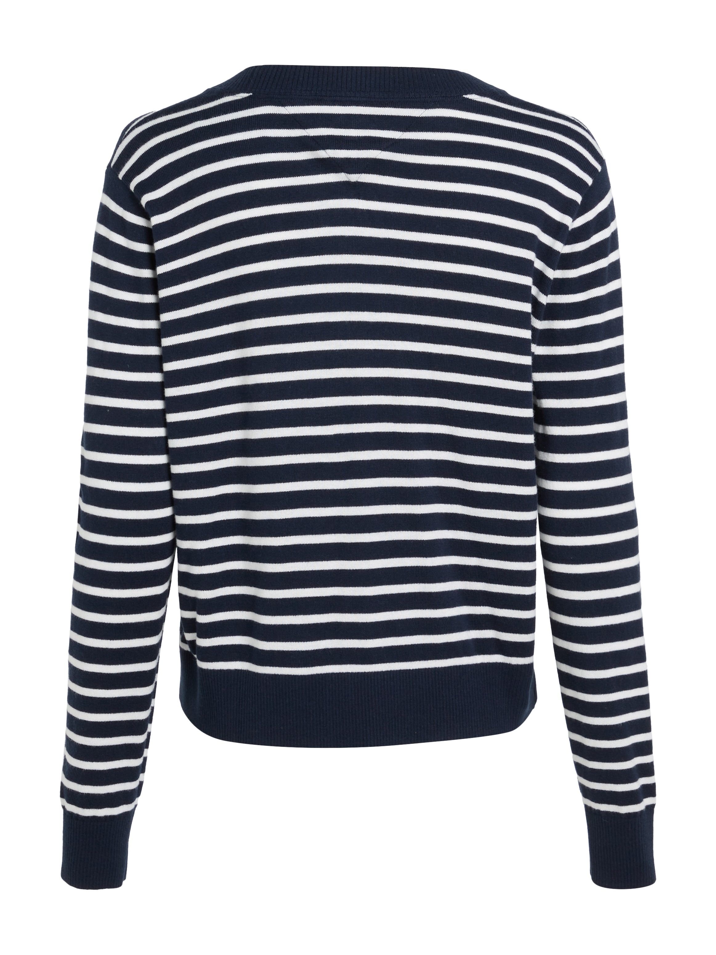 Tommy Jeans Curve V-Ausschnitt-Pullover »TJW ESSENTIAL VNECK SWEATER EXT«, in Großen Größen, V-Ausschnitt, mit Viskose