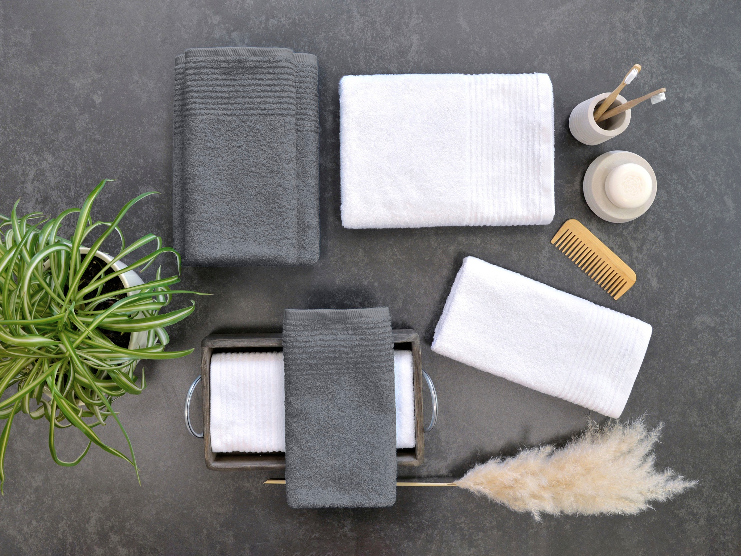 Dyckhoff Handtuch Set »Brillant« Set 6 Stk. Walkfrottee mit Streifenbordüre günstig online kaufen