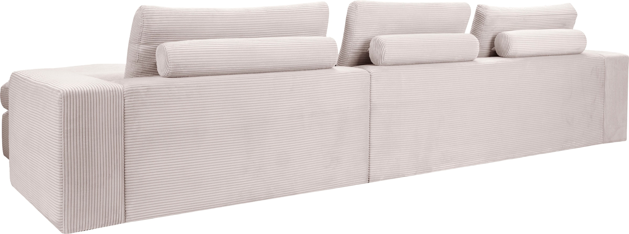alina Ecksofa »Sandy«, mit losen Sitz und Rückenkissen, in modernem Cordstoff