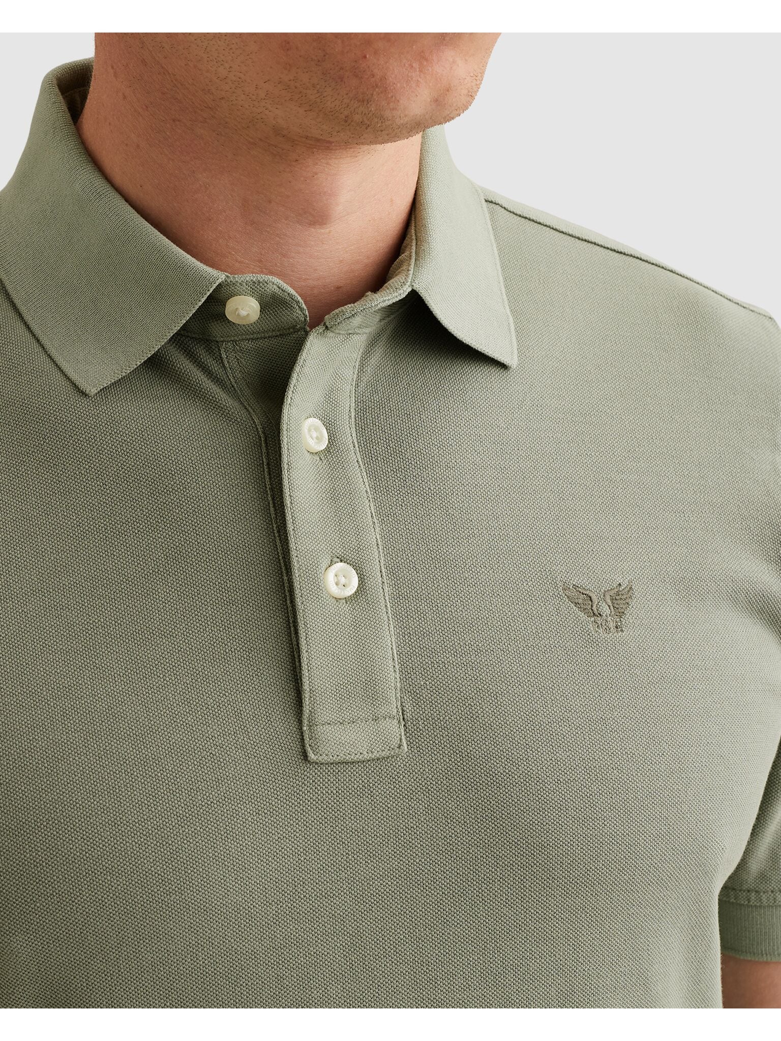 PME LEGEND Poloshirt »Short sleeve polo pique garment dyed« mit Logo Stickerei