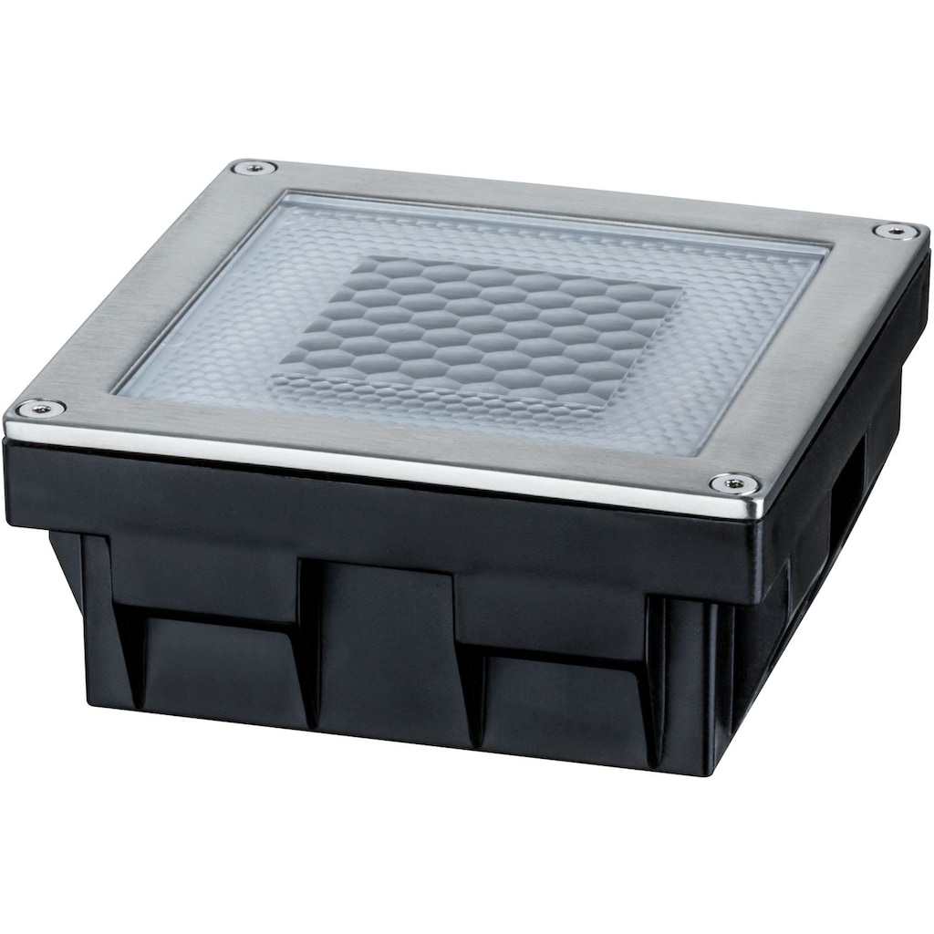 Paulmann LED Einbauleuchte »Cube«, 1 flammig-flammig, LED-Board, Bodeneinbauleuchten-Set, Solar, Edelstahl