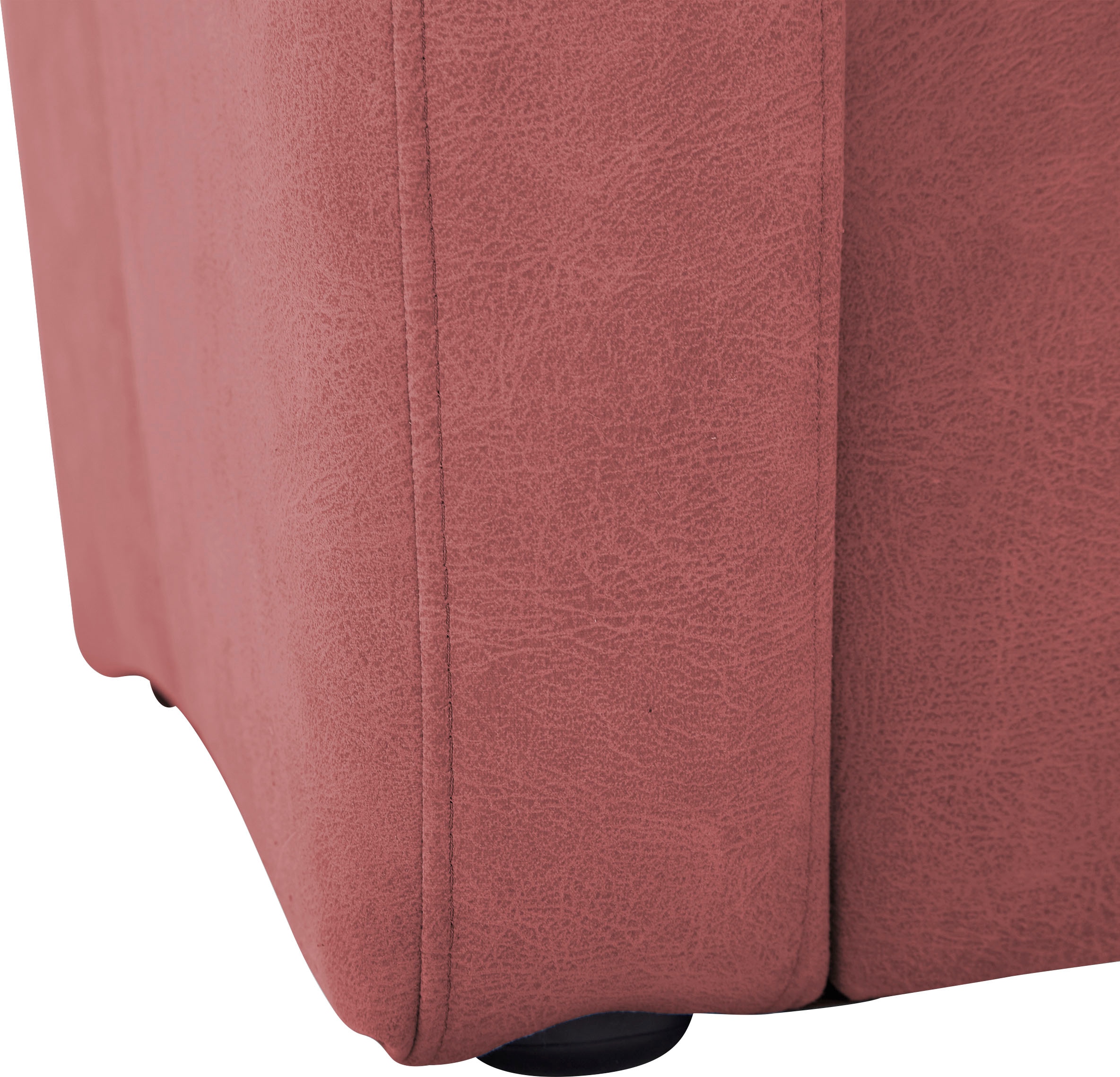 VILLA BECK Ecksofa »Varese L-Form«, (2 St.), Kopfteilverstellung, wahlweise mit Sitzvorzug, in Sitzhöhe 46 cm
