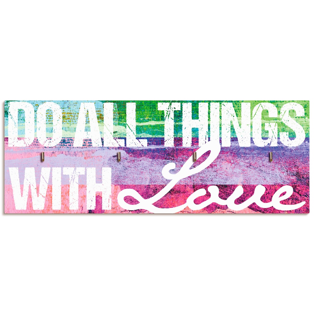 Artland Hakenleiste »Tu alles mit Liebe«