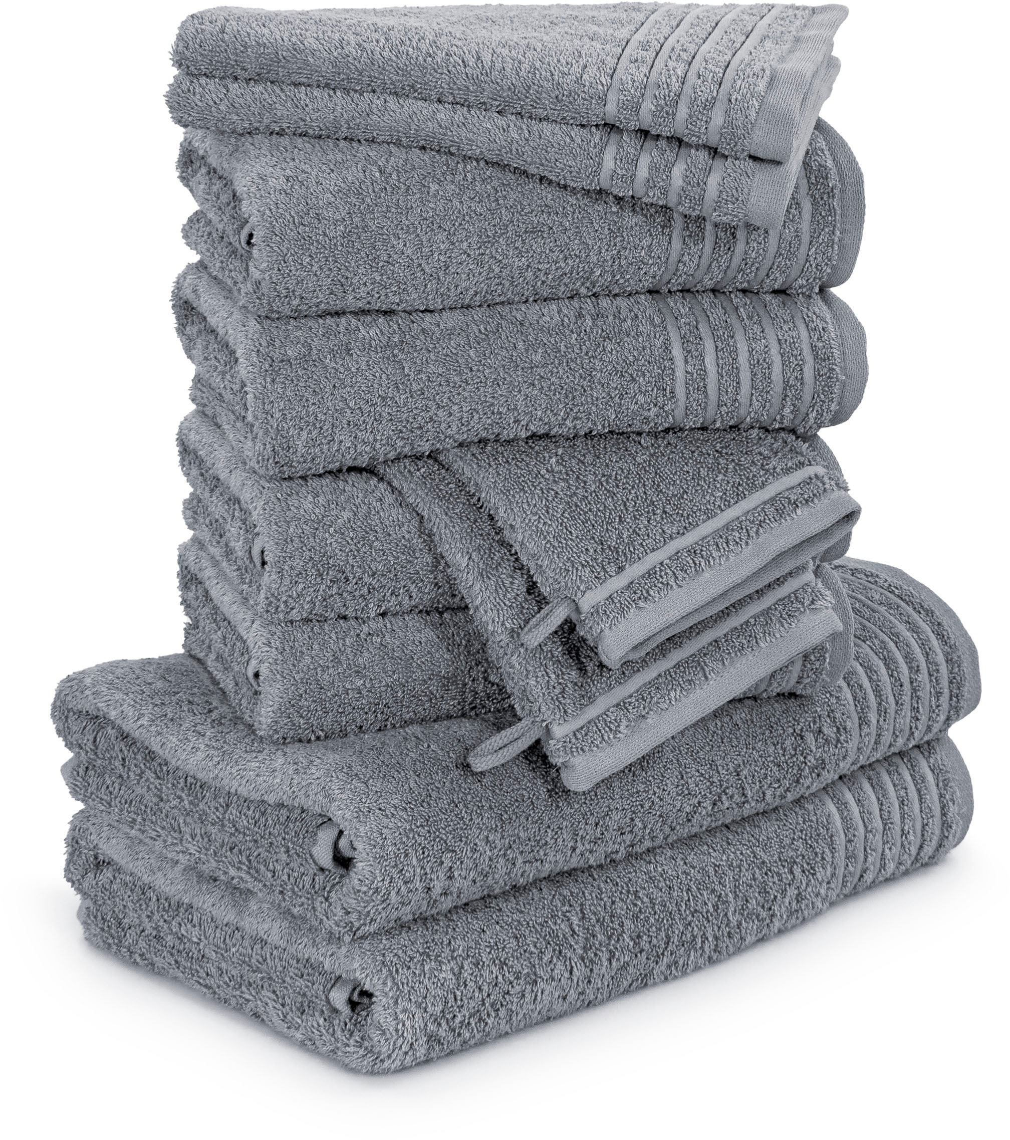 Möve Handtuch Set »New Classic« 10 Stk. Walkfrottier Waschhandschuhen, Gäst günstig online kaufen