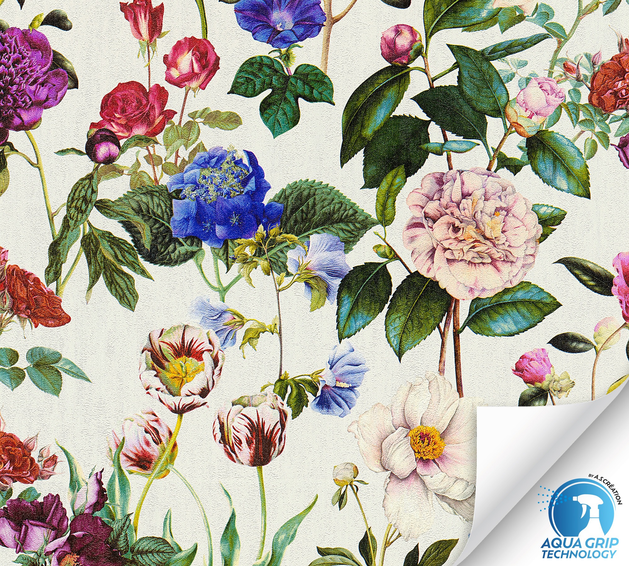 living walls Vliestapete »DesignDrop vorgeleimte Tapete Design Mustertapete Weiß Gelb«, matt, Vliestapete vorgekleistert floral für Schlafzimmer Wohnzimmer Küche