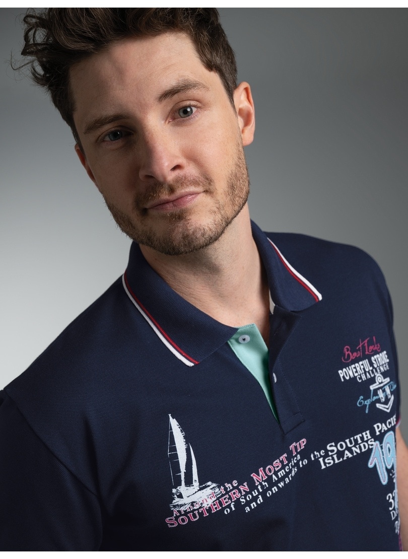 Trigema Poloshirt »TRIGEMA Polo Shirt mit Maritimem Print« 1