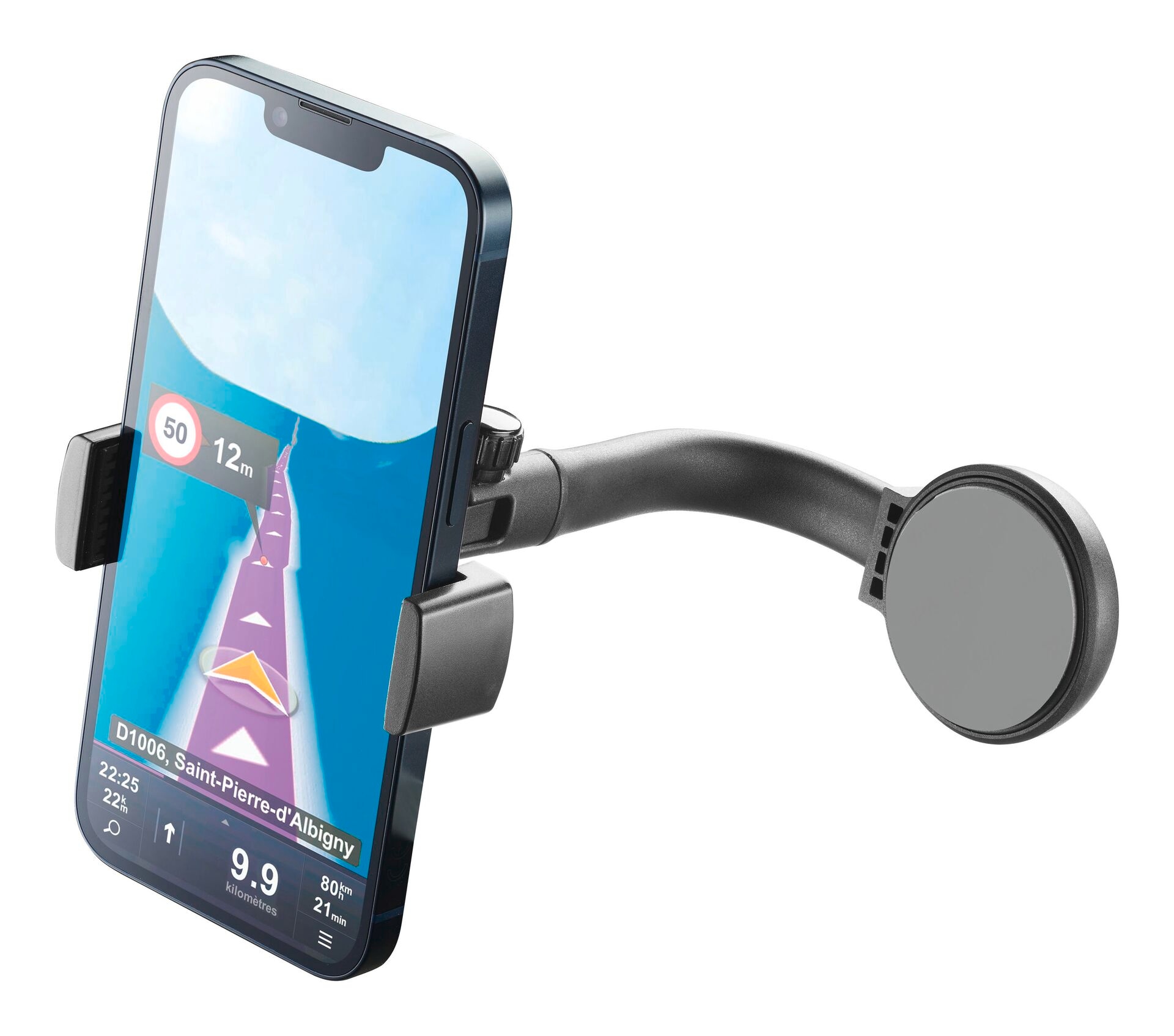 Cellularline Handy-Halterung »Spin Display Car Holder«, zur Befestigung am Fahrzeugdisplay, 360 Grad drehbar