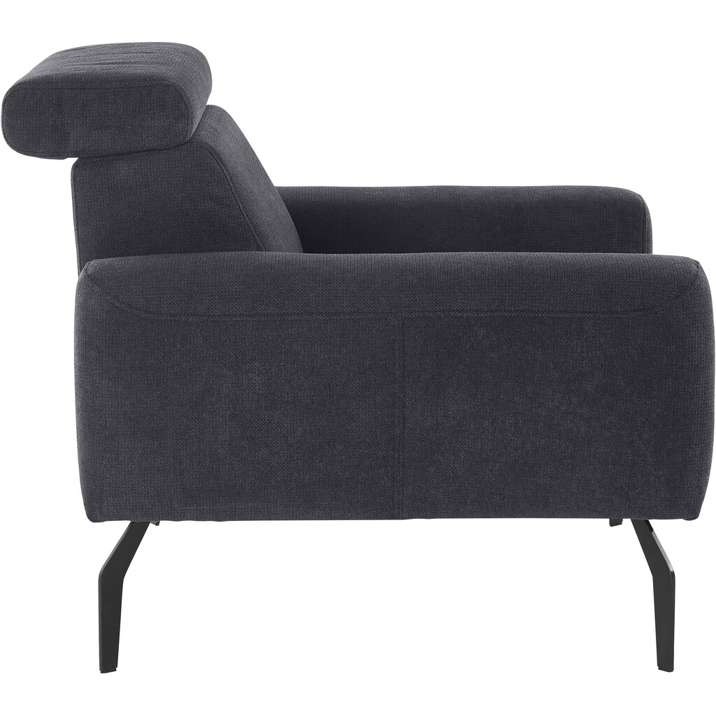 DOMO collection Sessel »Lucera«, inklusive Kopfteilverstellung, wahlweise mit Rückenverstellung