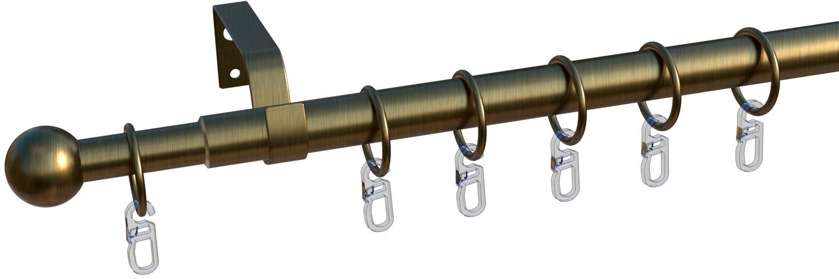 indeko Gardinenstange »Formentor« Ø 20 mm 1 läufig-läufig ausziehbar stufen günstig online kaufen