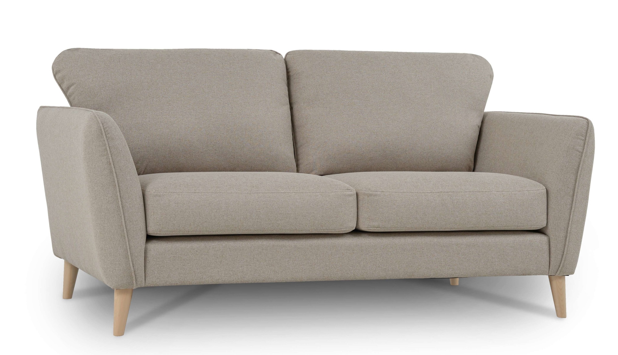 Home affaire 2-Sitzer »MARSEILLE Kompaktsofa 170 cm, Cord, Flachgewebe, Struktur, Webstoff«, Massivholzbeine Eiche, Landhausstil, Wellenunterfederung