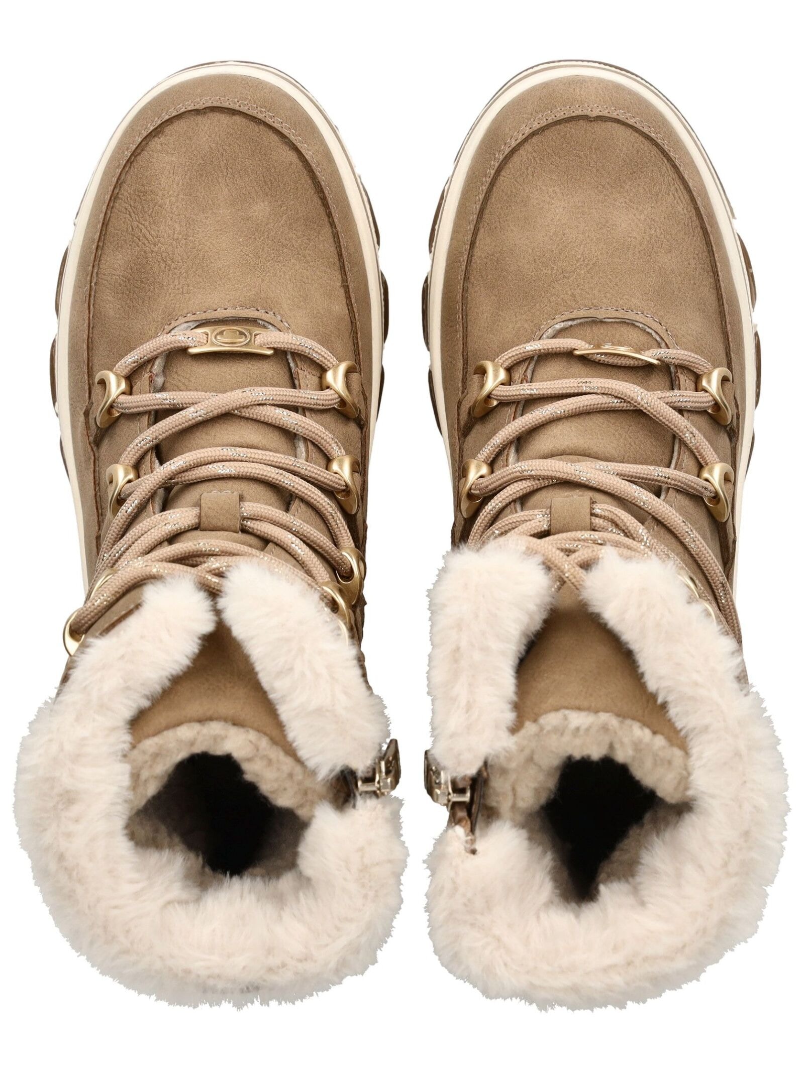 TOM TAILOR Schnürstiefelette »Tom Tailor Stiefelette Lederimitat/Textil«